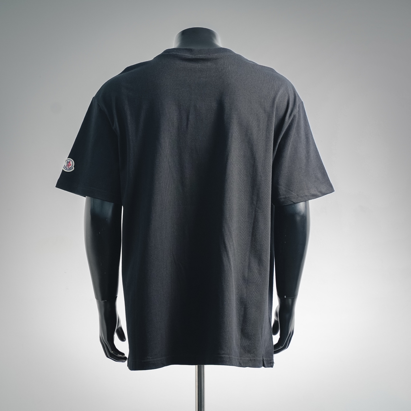 Mon striped embroidered badge t-shirt