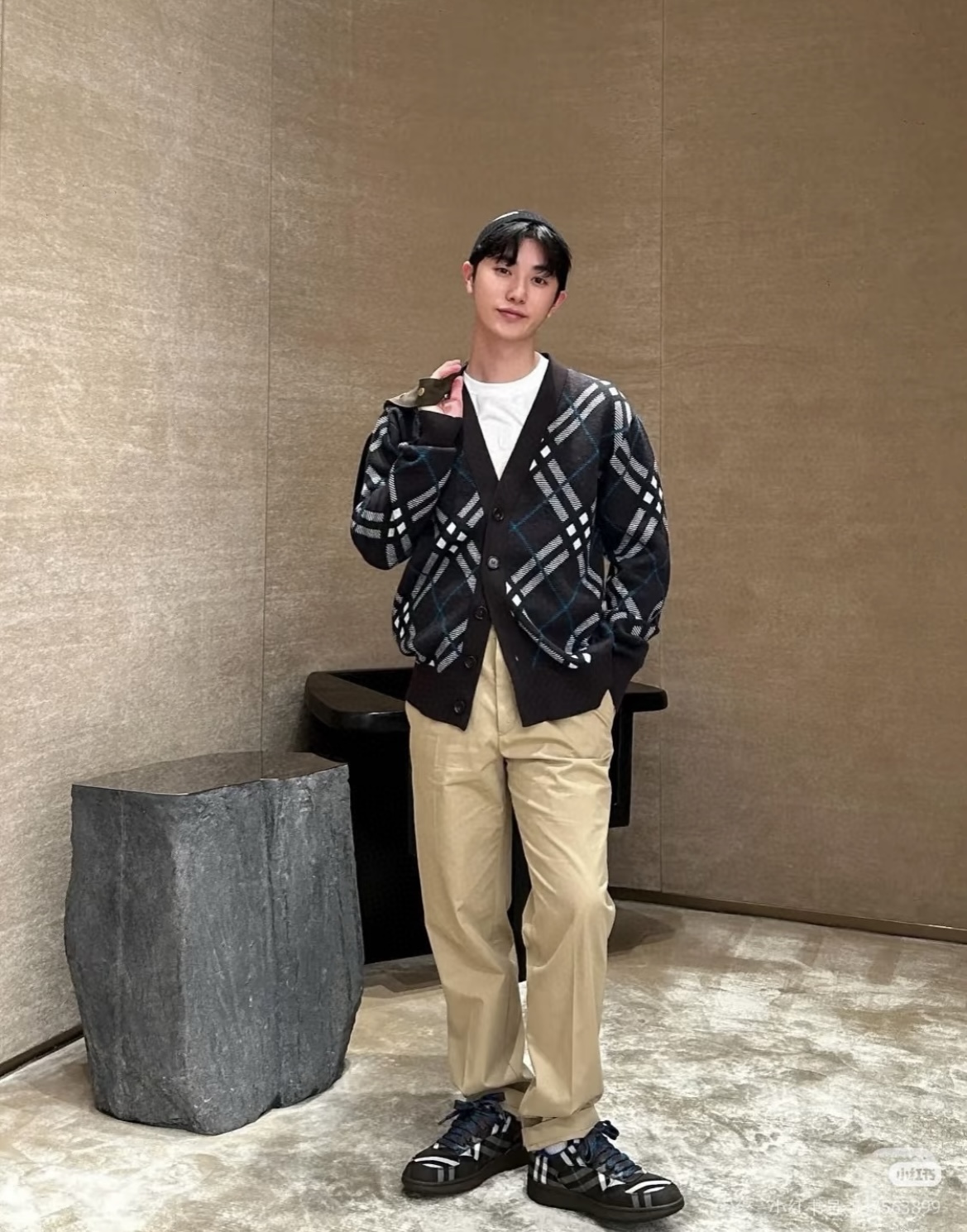 Bur jacquard cardigan