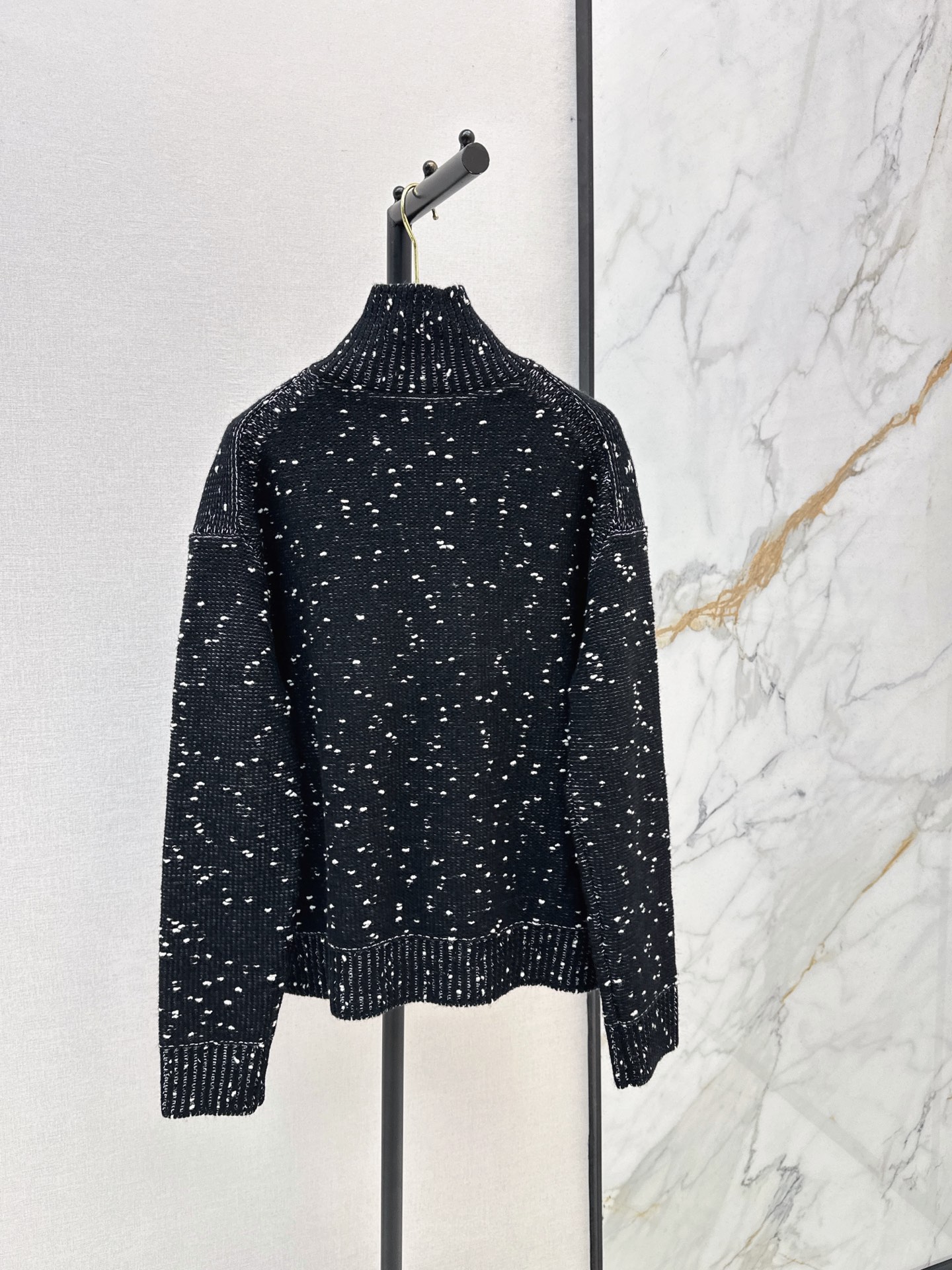 Chan 26fw zip-up knit sweater