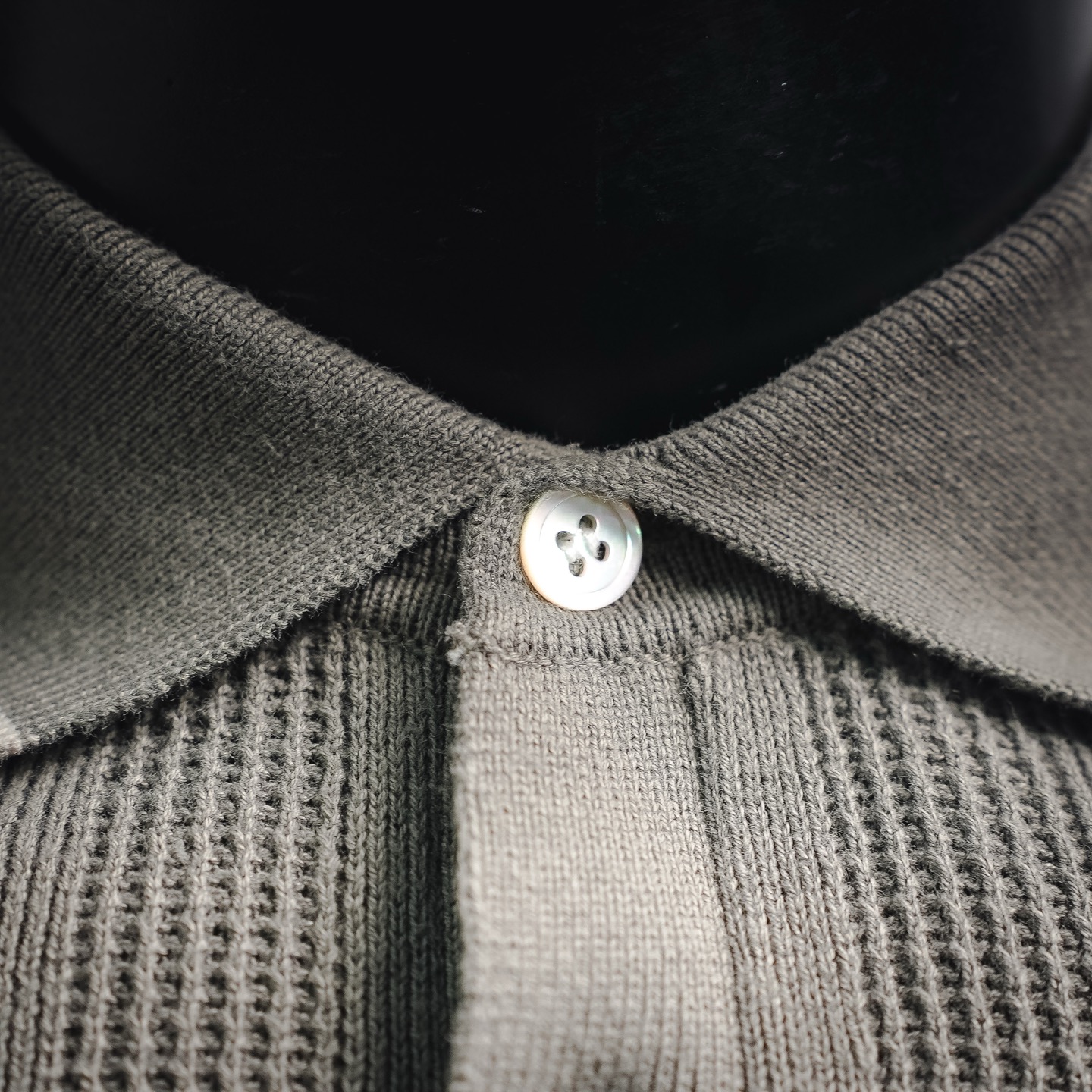 Brunello striped collar Polo