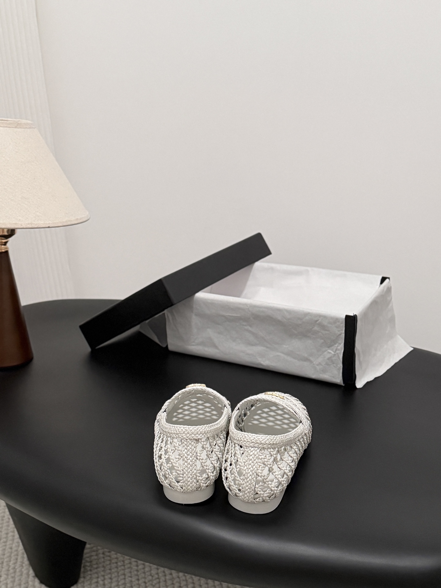 Chan 26ss woven loafers