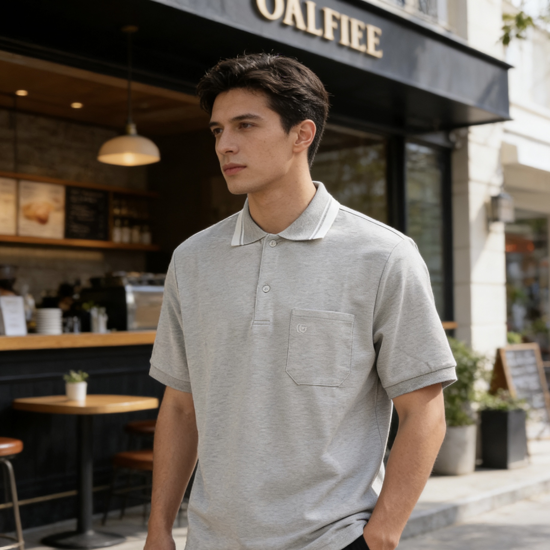 Guc pockets embroidered Polo