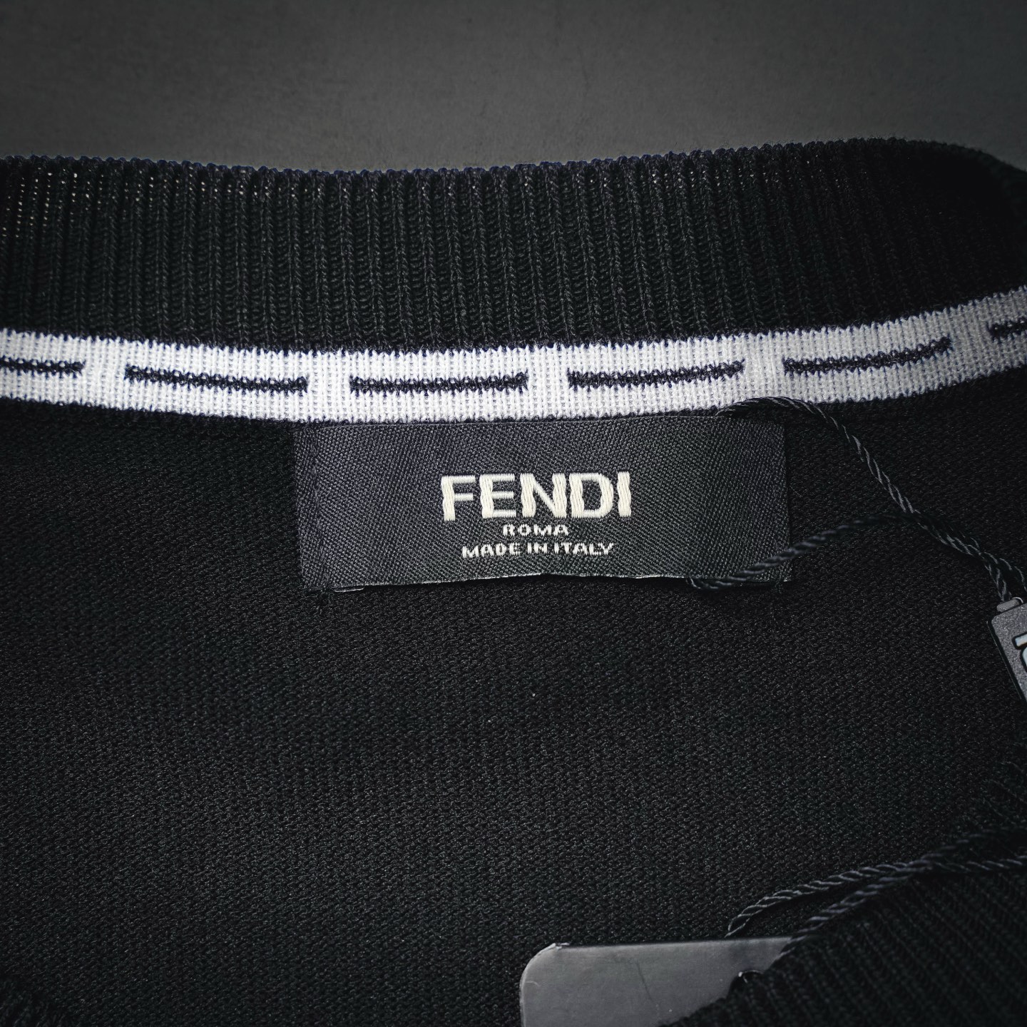 Fend jacquard knit t-shirt