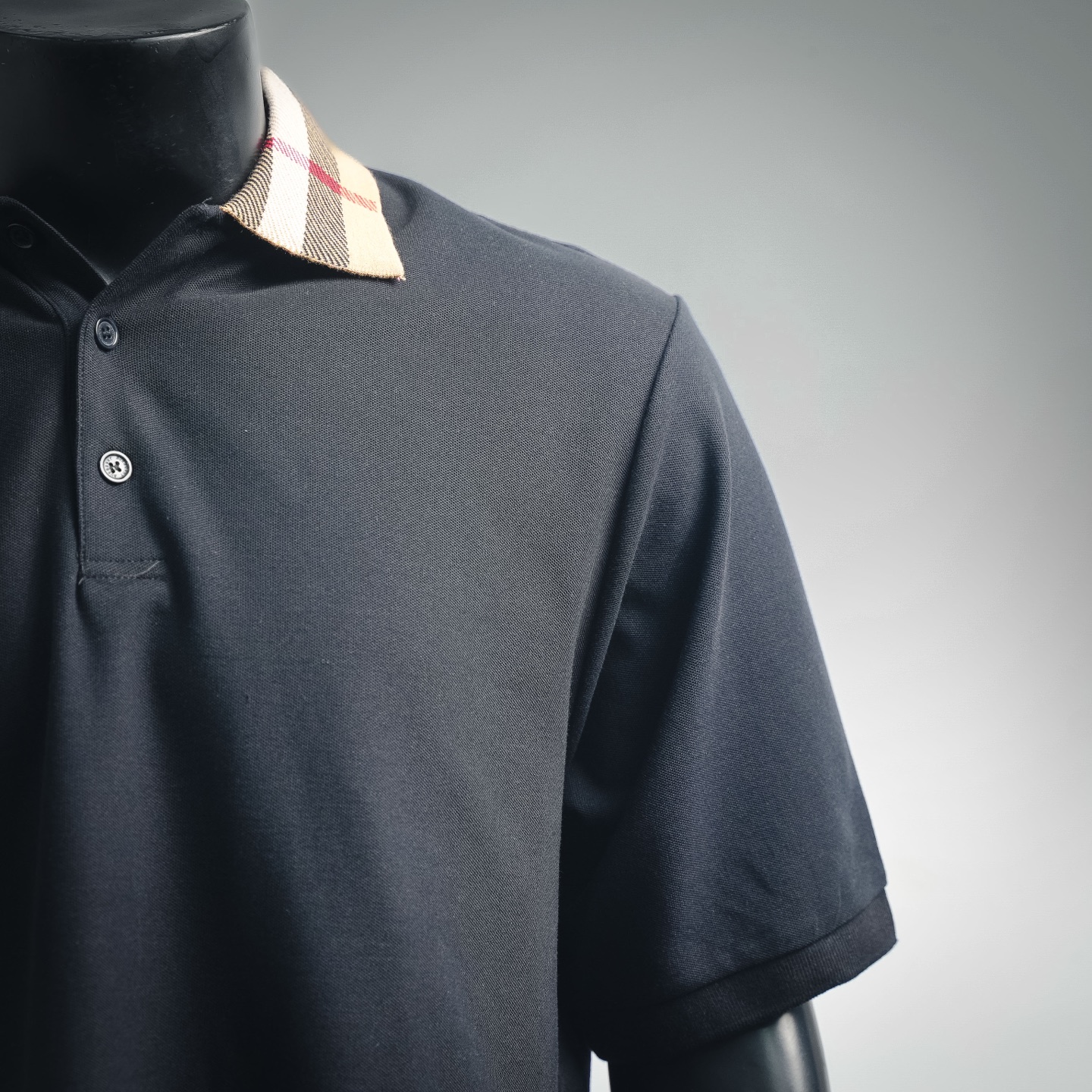 Bur collared plaid Polo