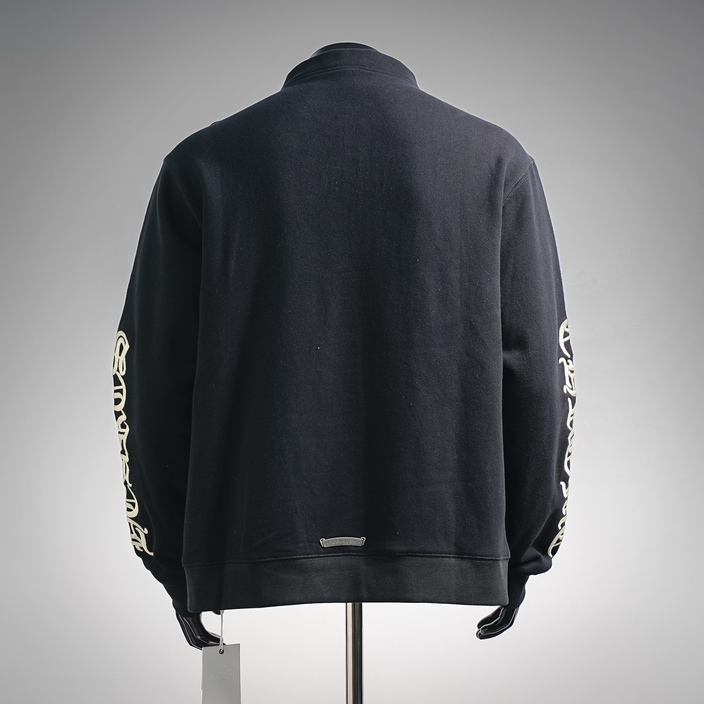 Chrome zip-up embroidered sweatshirt