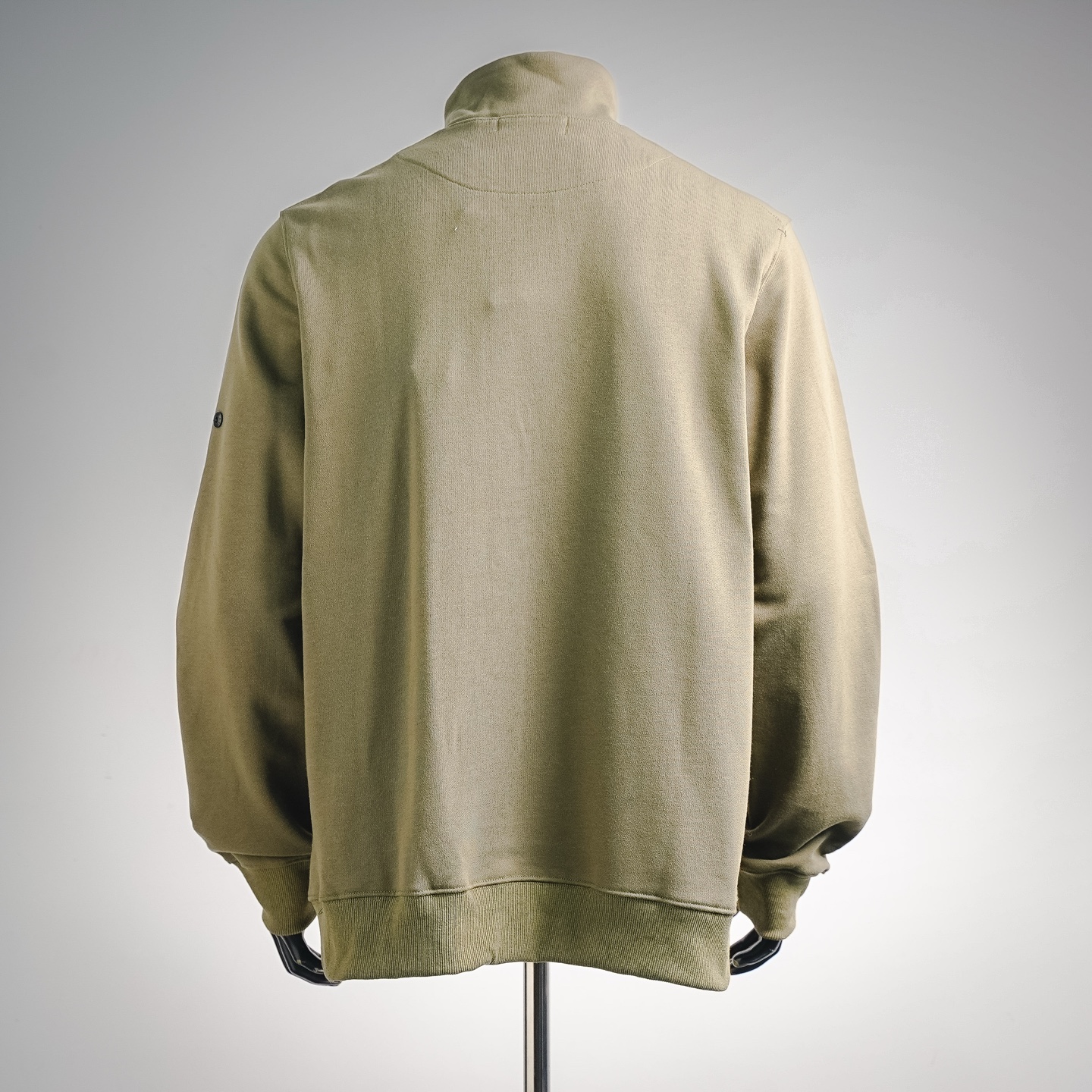 Stone zip-up sweatshirt