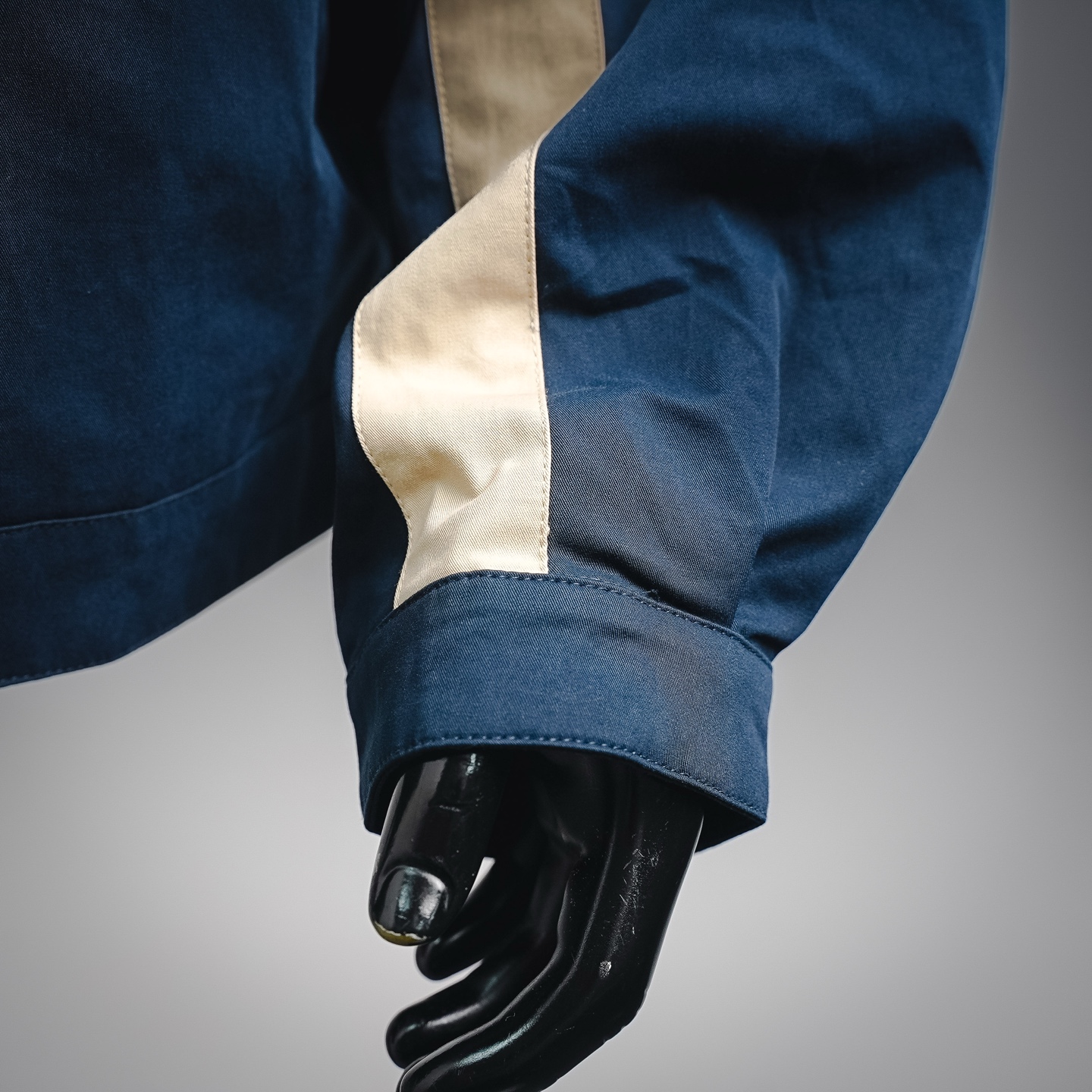 Saint embroidered splicing jacket