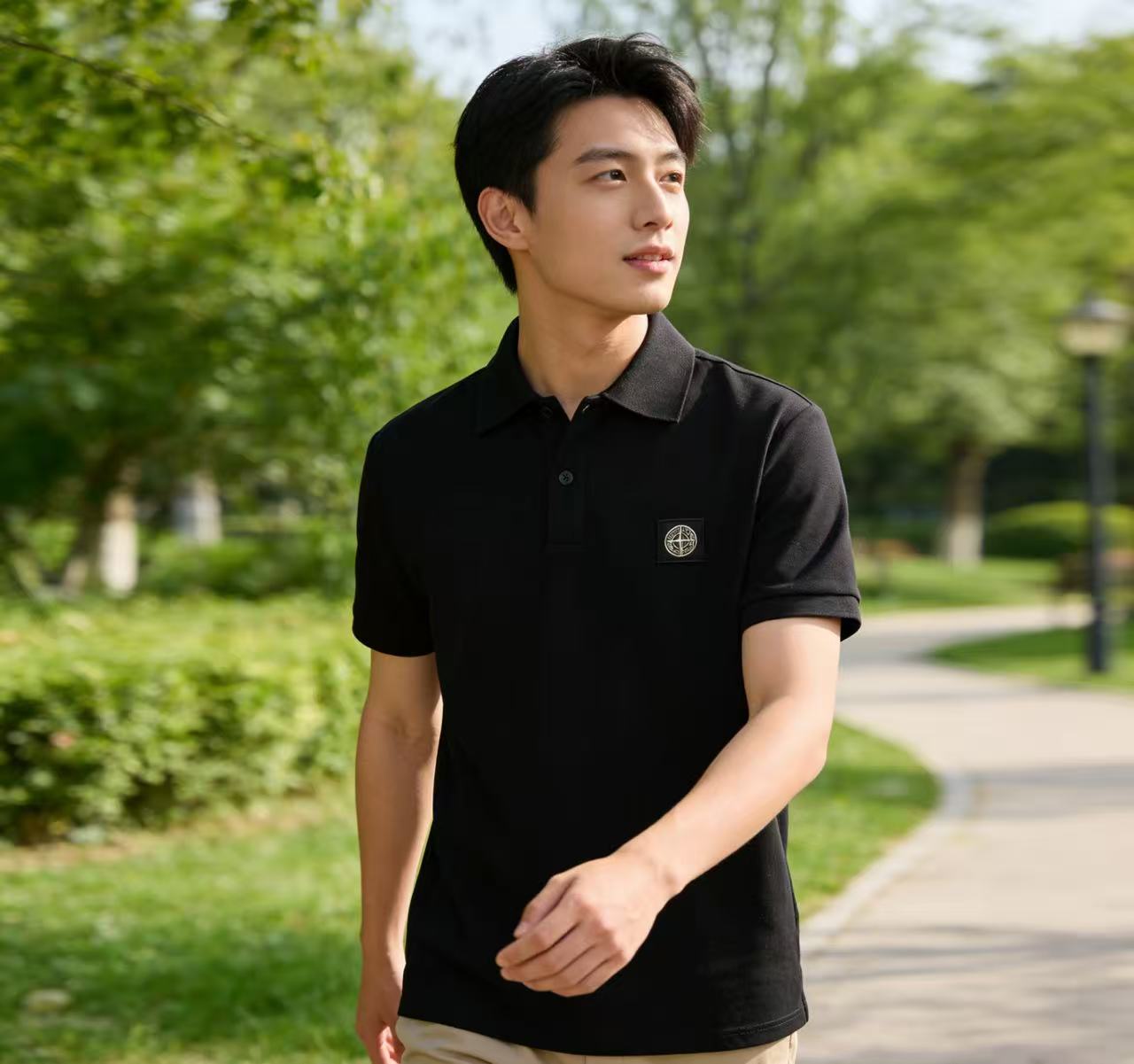 Stone knit Polo