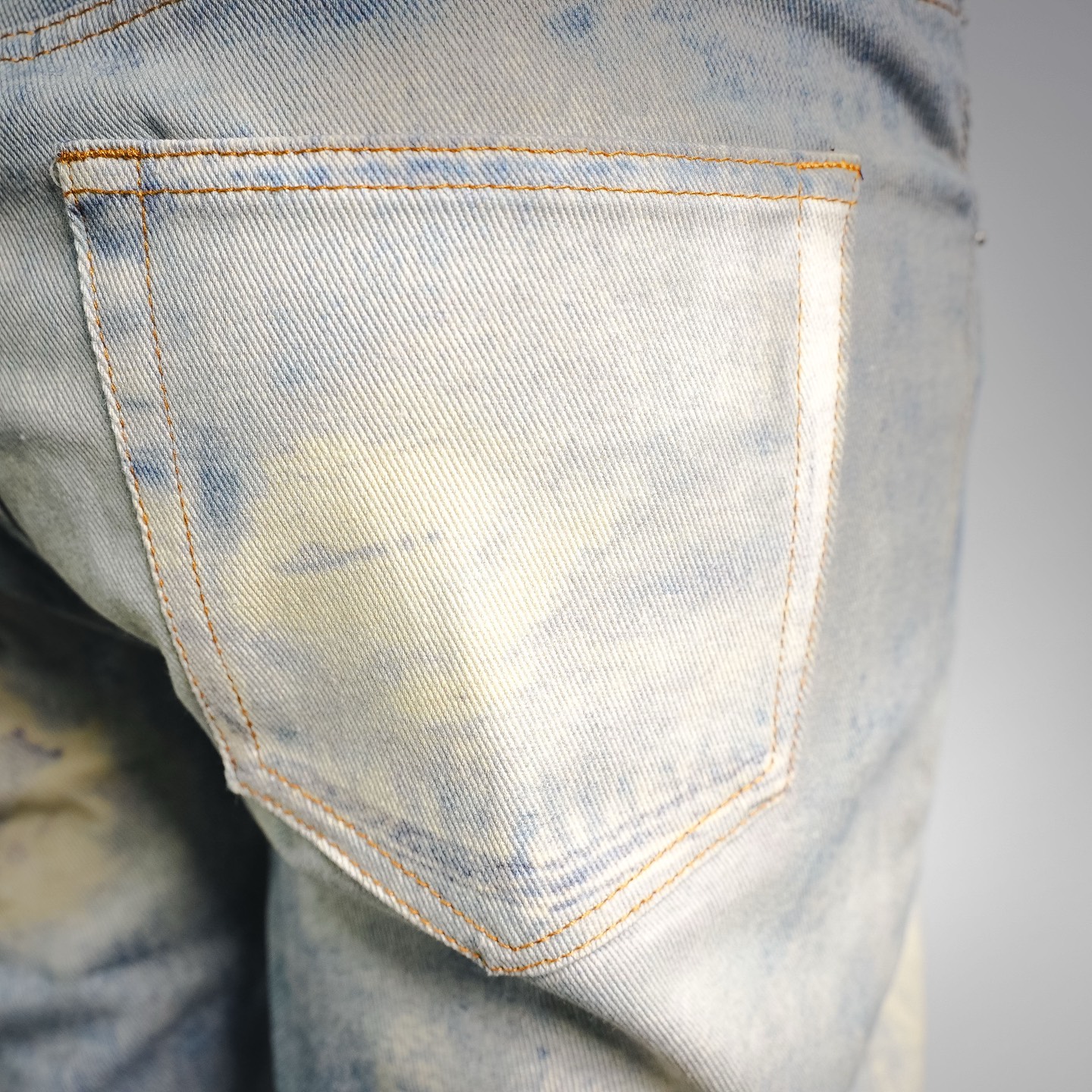 Balen bleached straight jeans