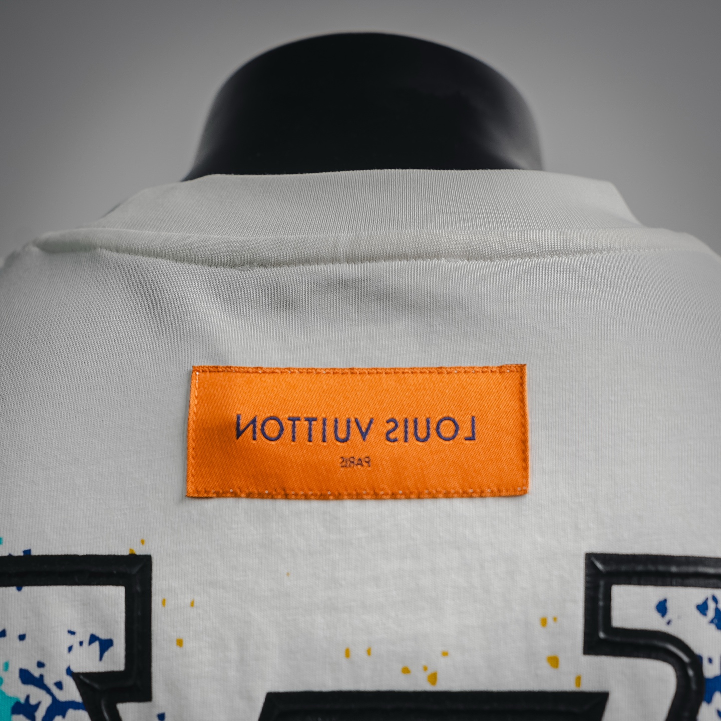 Louis graffiti-print logo t-shirt