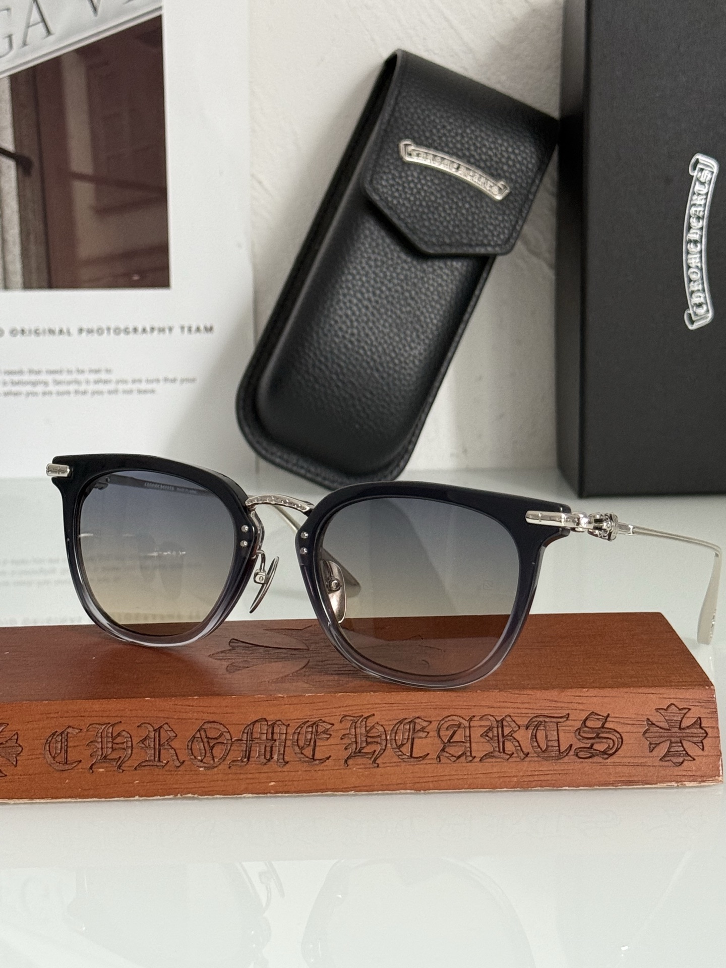 Chrome sunglasses