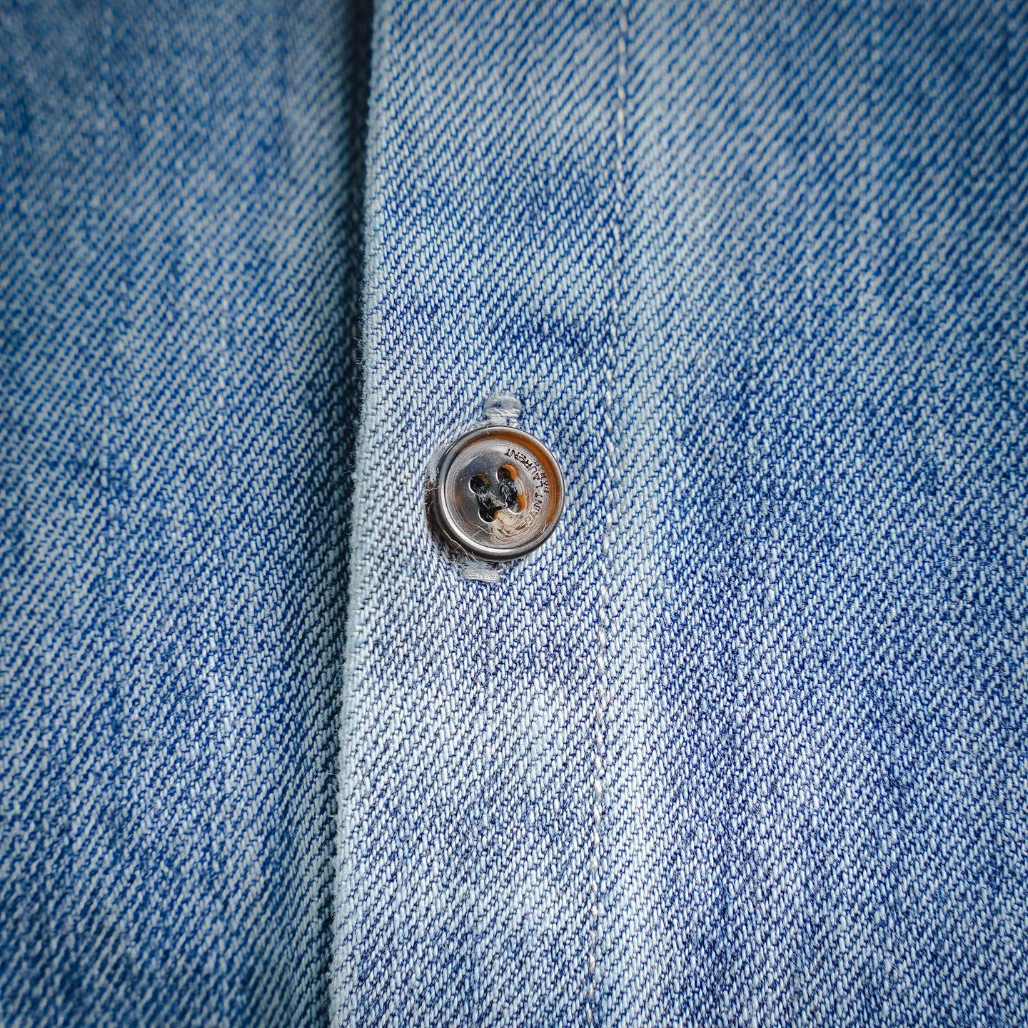 Saint embroidered denim shirts