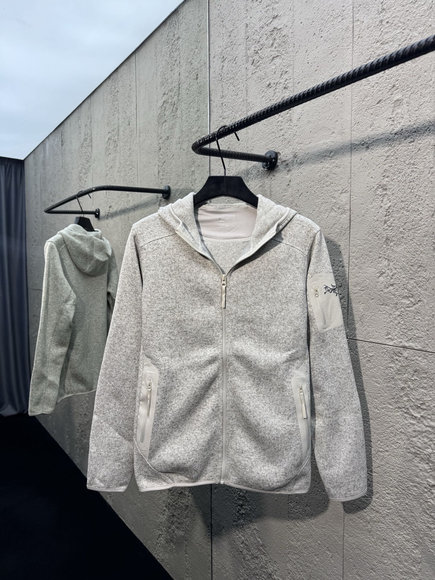 Arcter hooded knit coat
