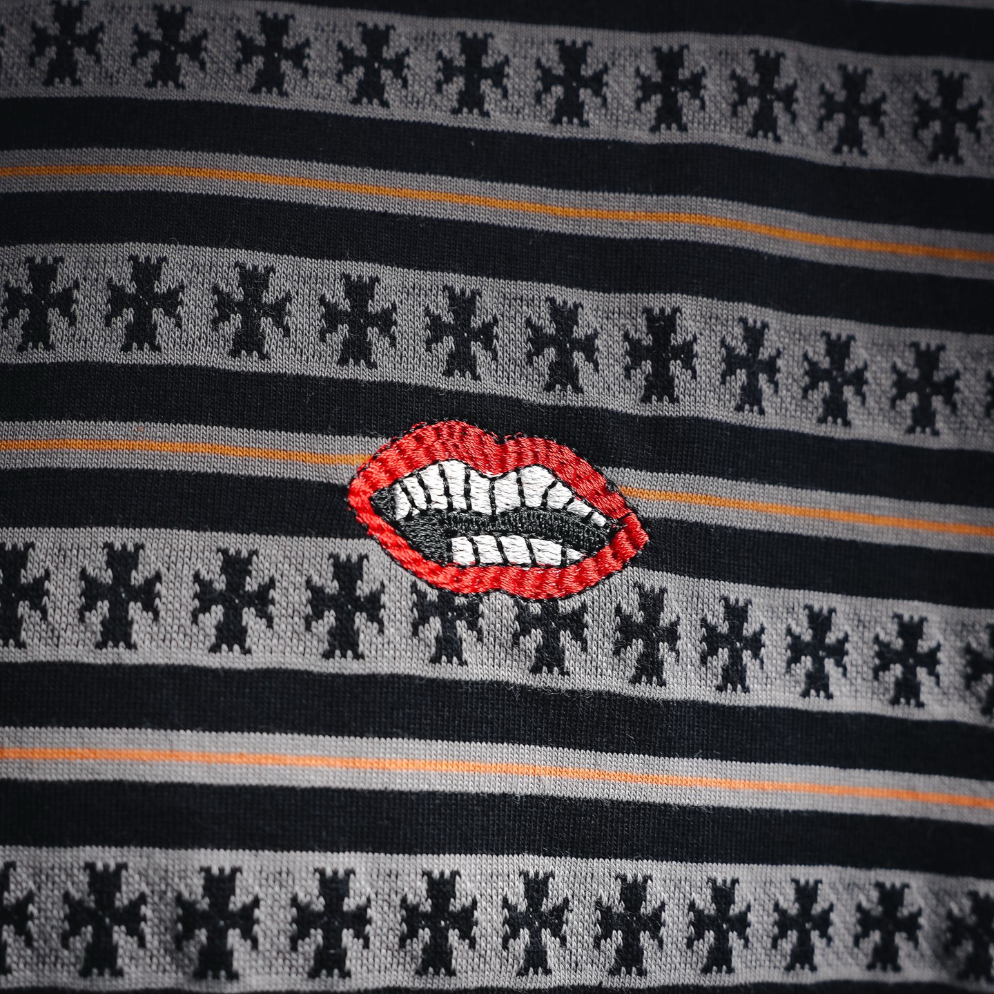 Chrome striped all-over t-shirt