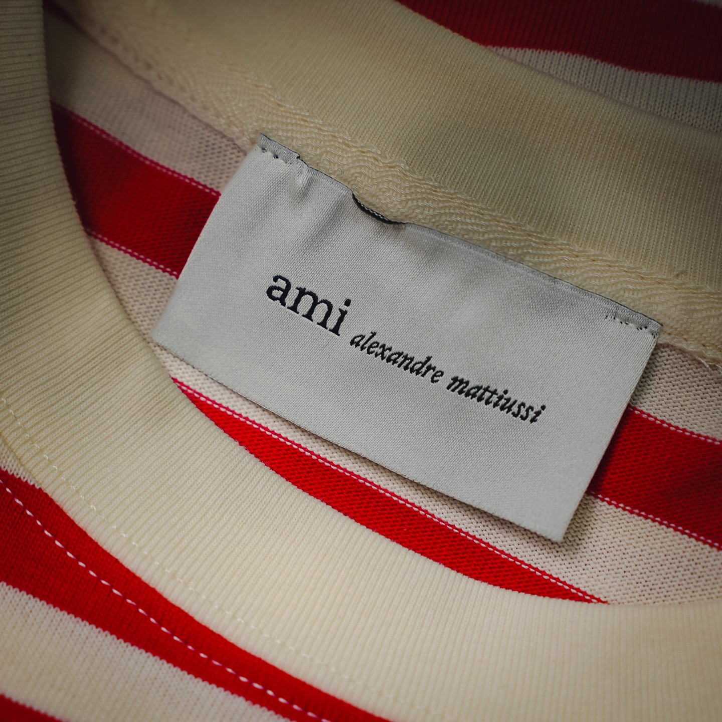 Ami striped knit sweatshirt