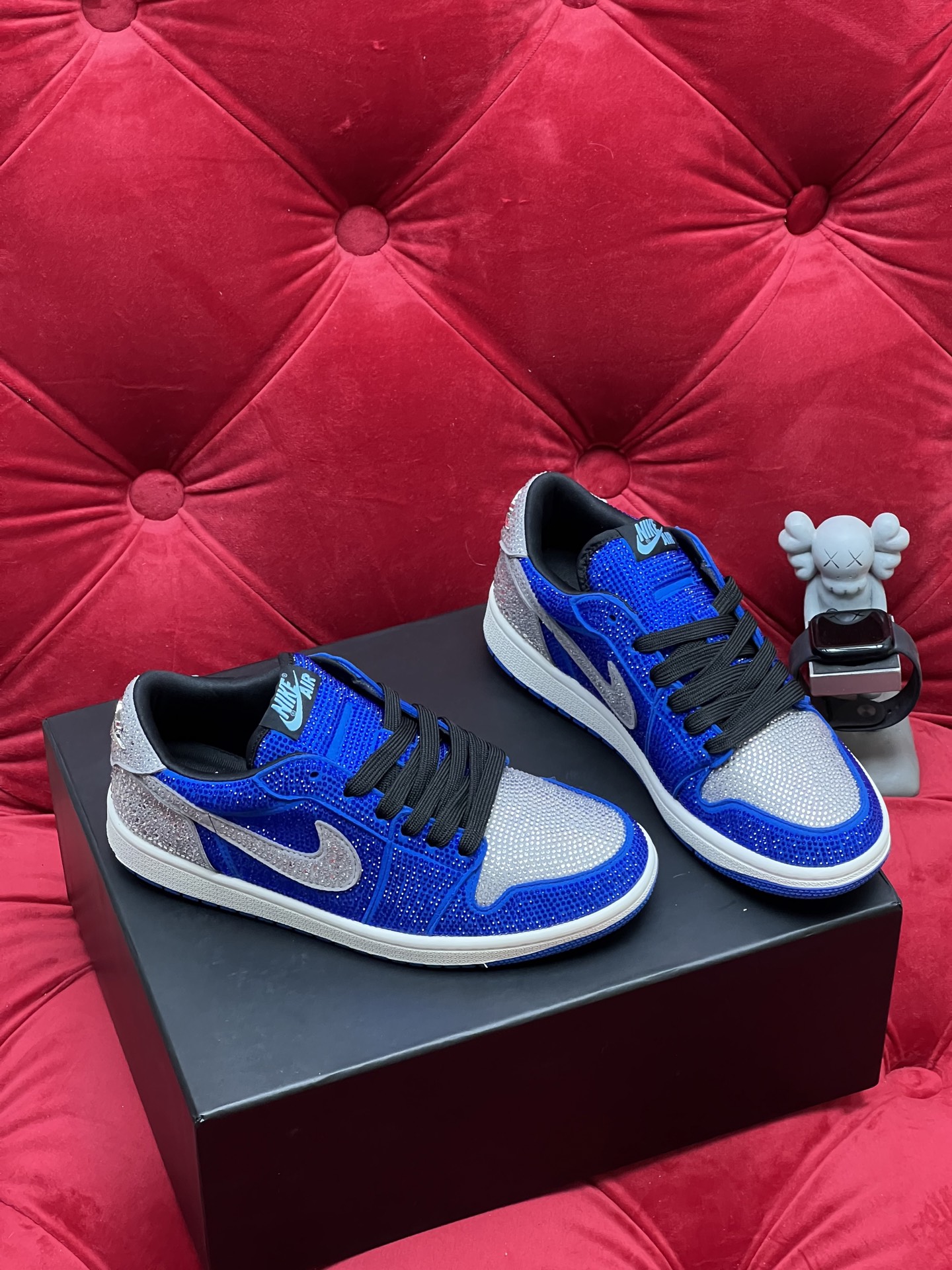 Air rhinestone sneakers