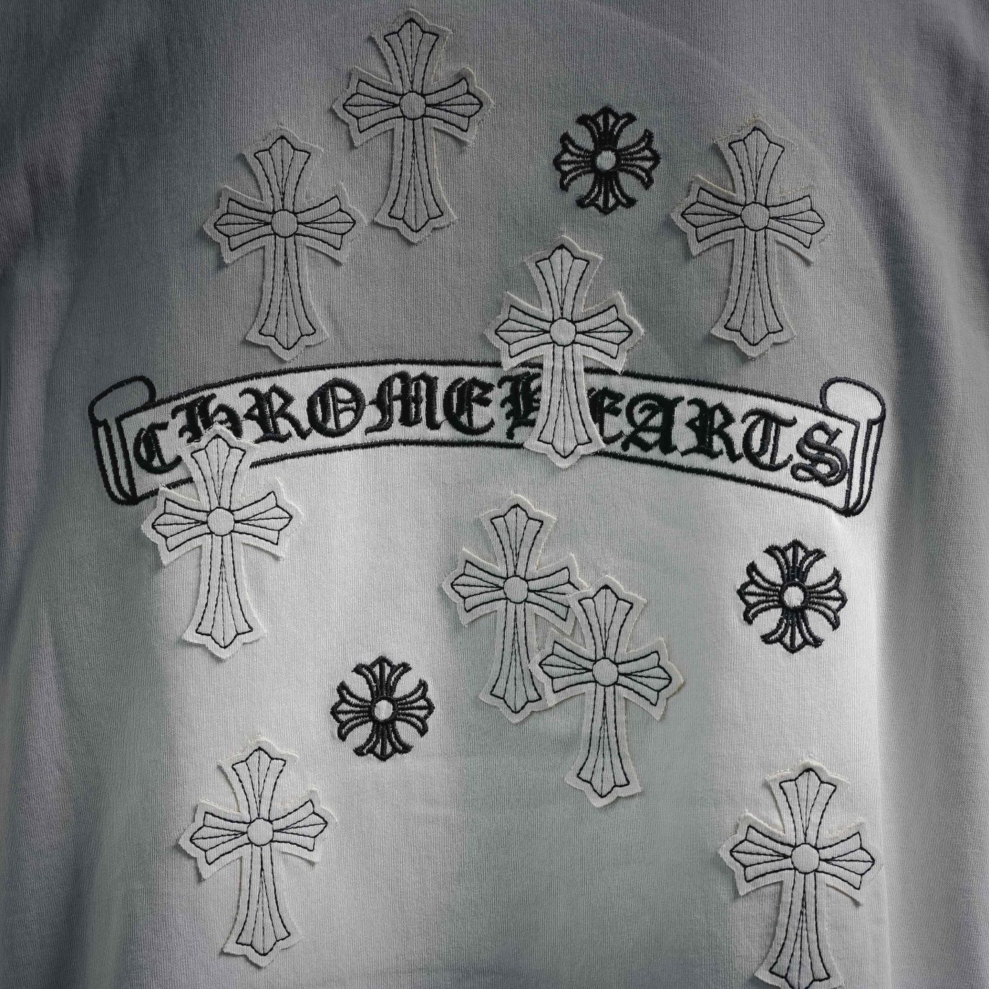 Chrome cross embroidered t-shirt