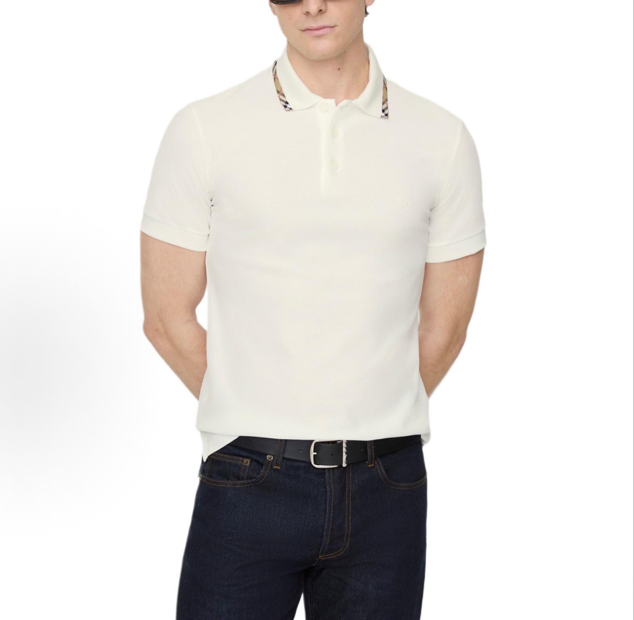 Bur plaid collared Polo