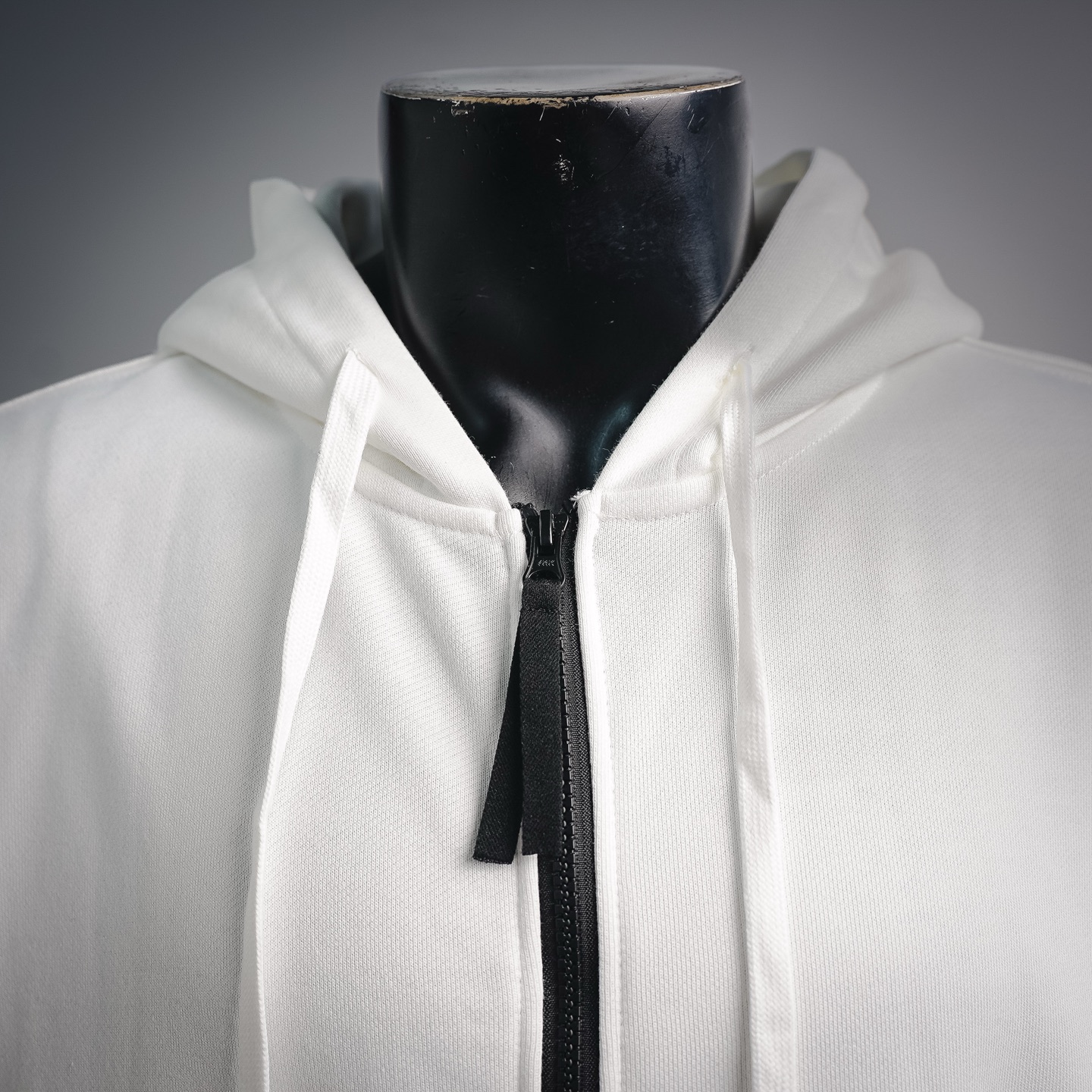 Stone zip-up cardigan hoodie