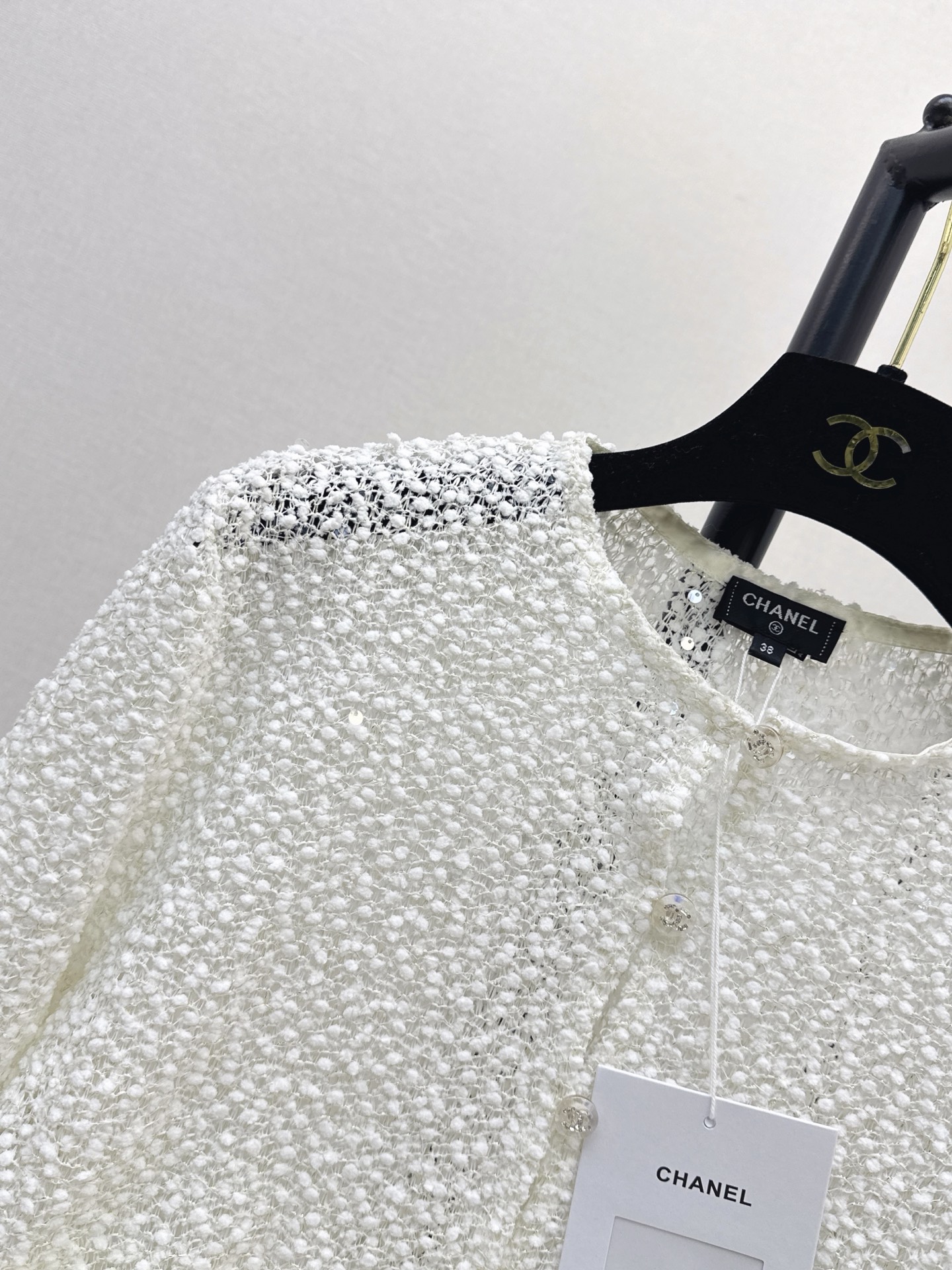 Chan 26fw sequin cropped jacket