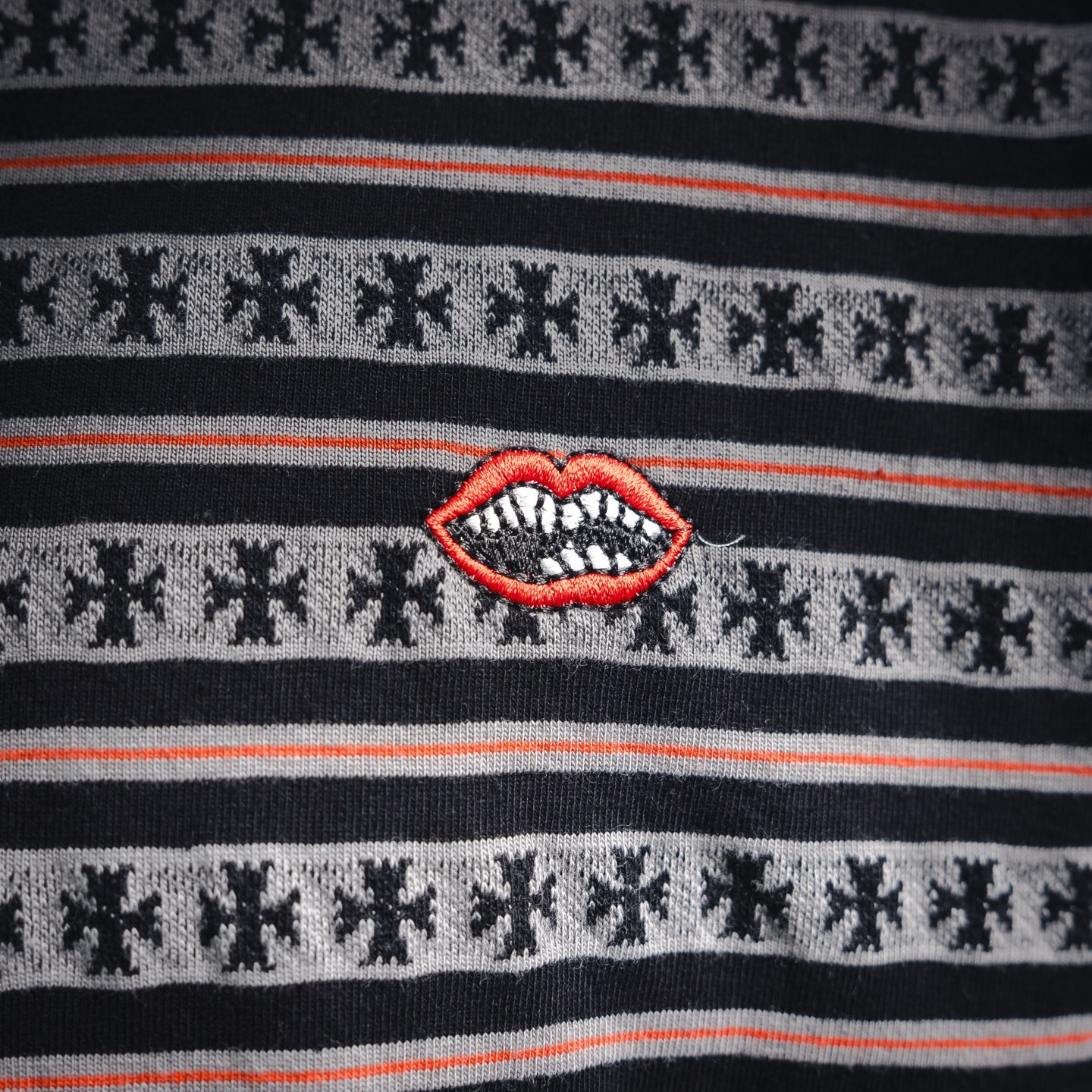 Chrome striped t-shirt