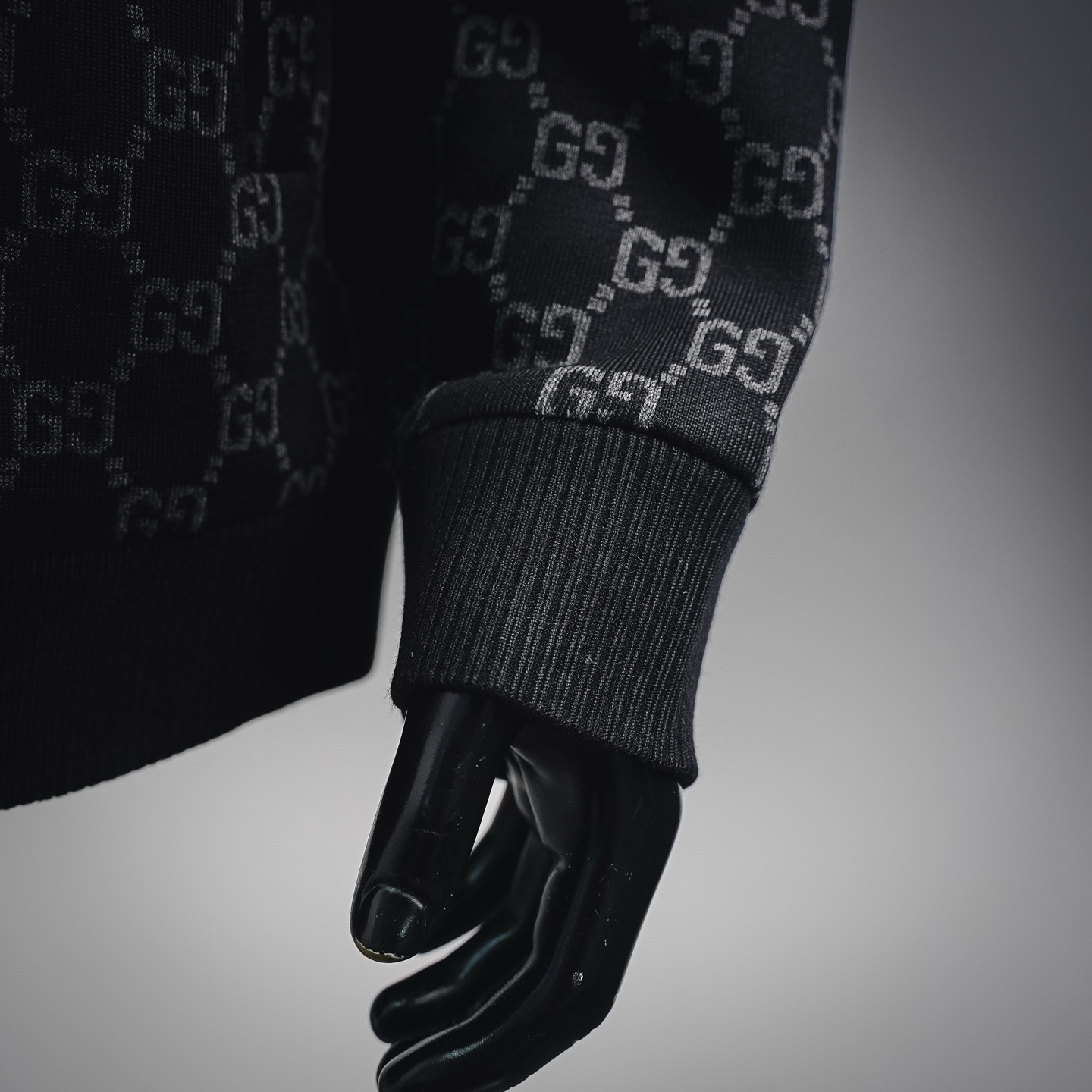 Guc all-over jacquard knit jacket
