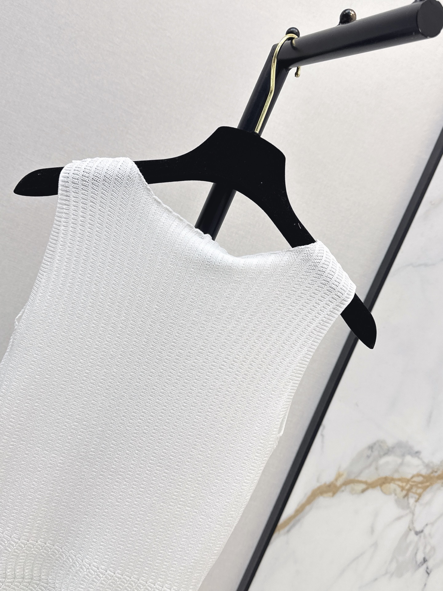 Chan 26ss sleeveless knit dress