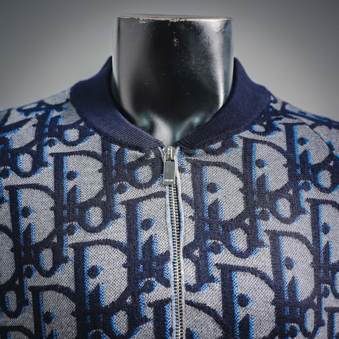 CD jacquard cardigan jacket