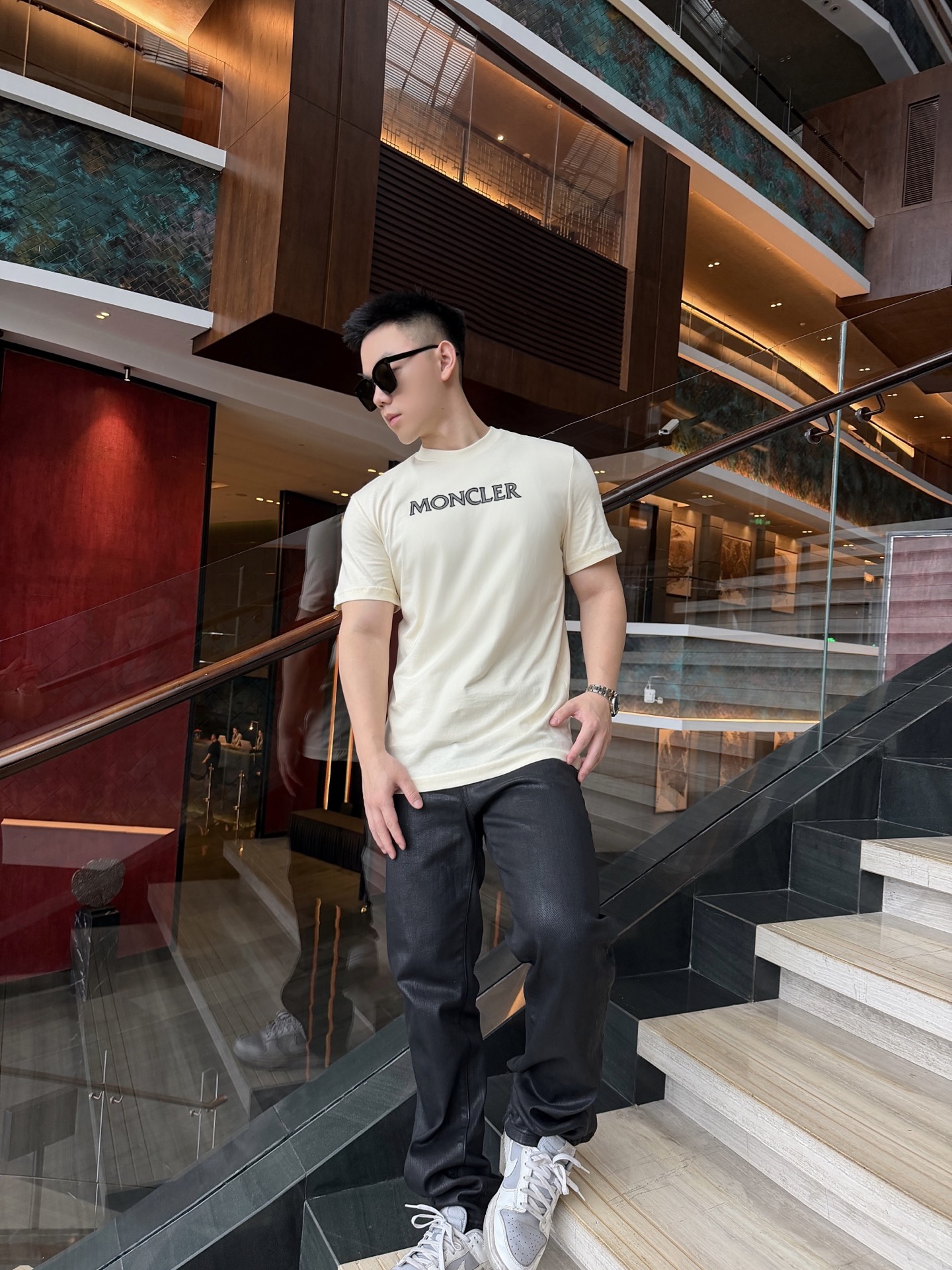 Mon letter print t-shirt