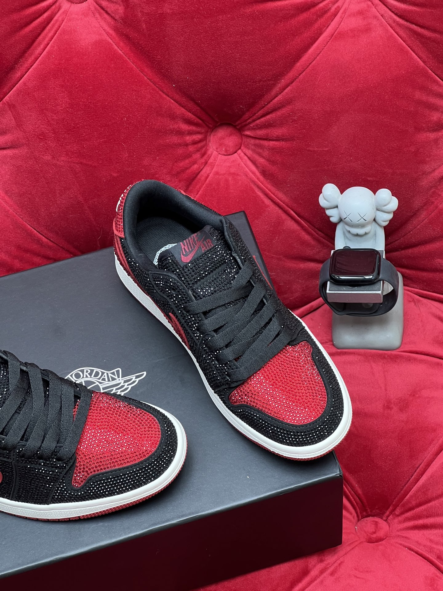 Air rhinestone sneakers