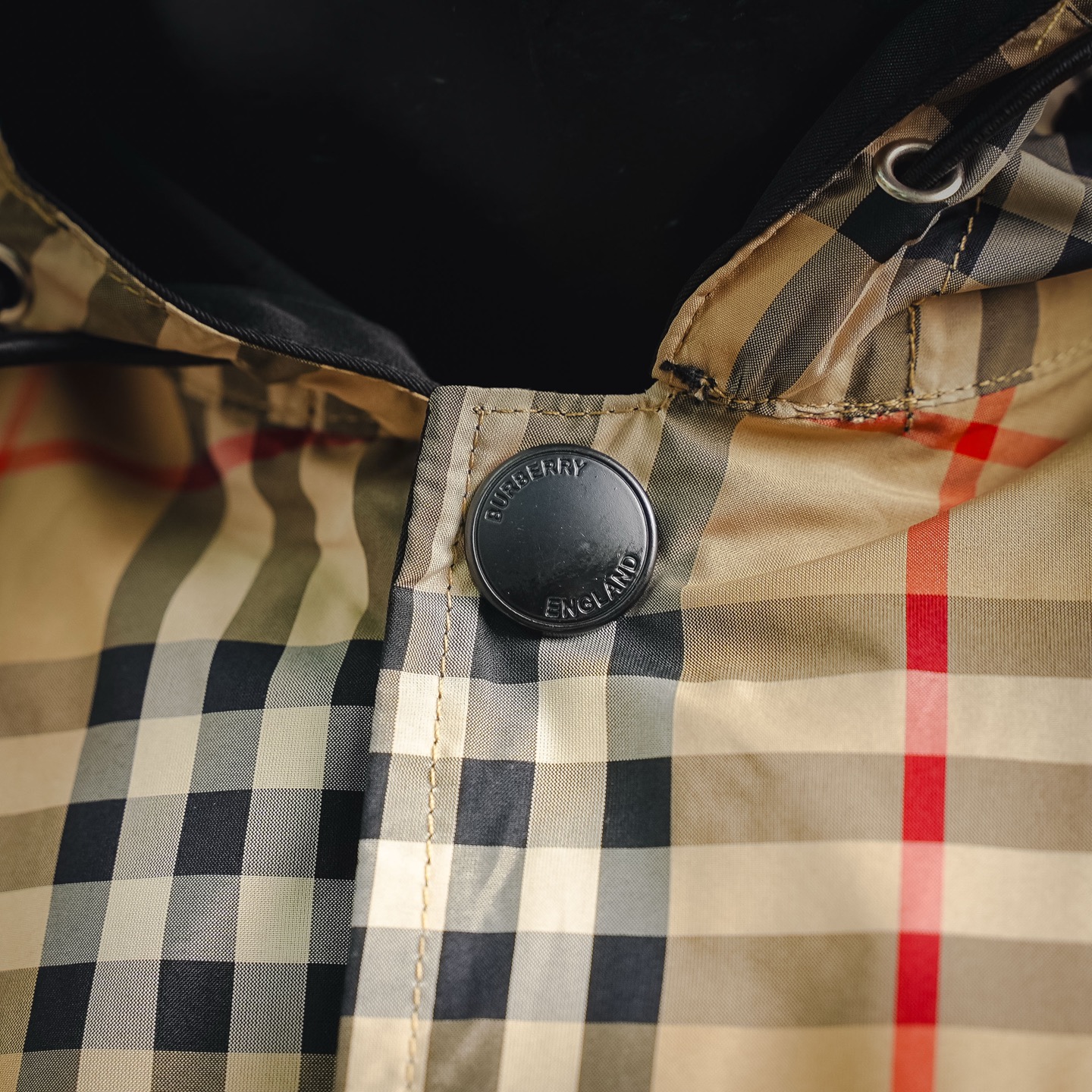 Bur plaid reversible jacket