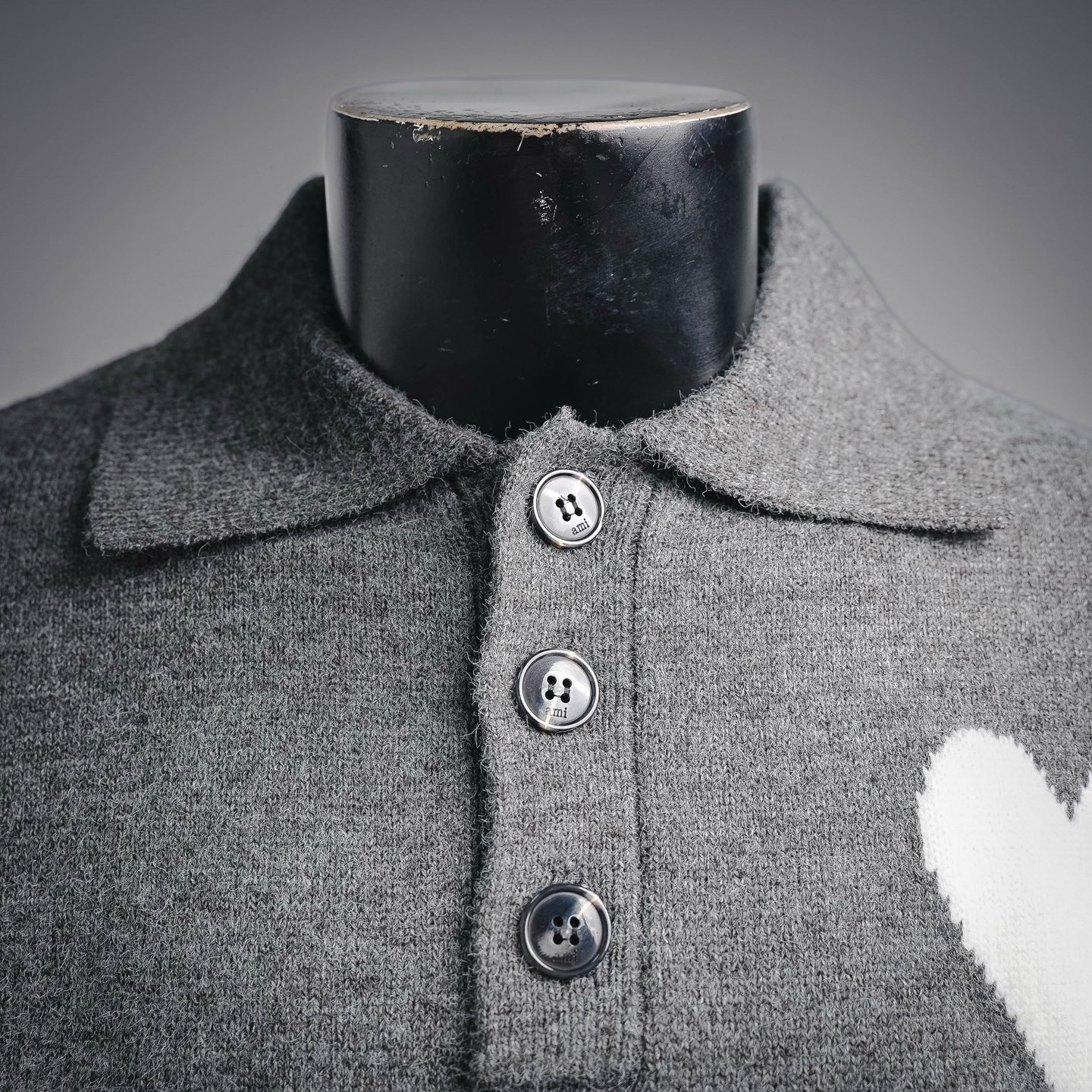 Ami jacquard knit sweater
