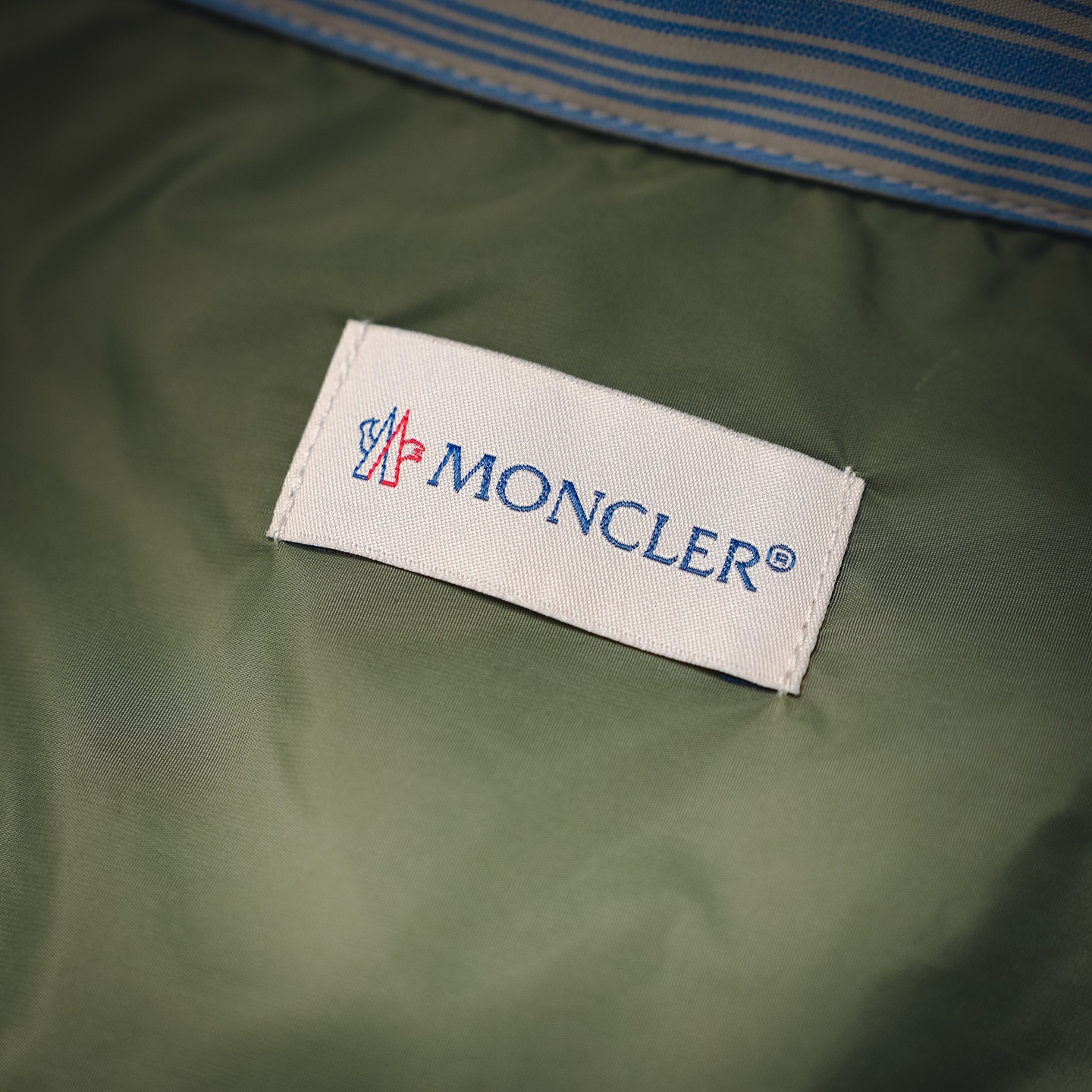Mon striped zip-up shirts