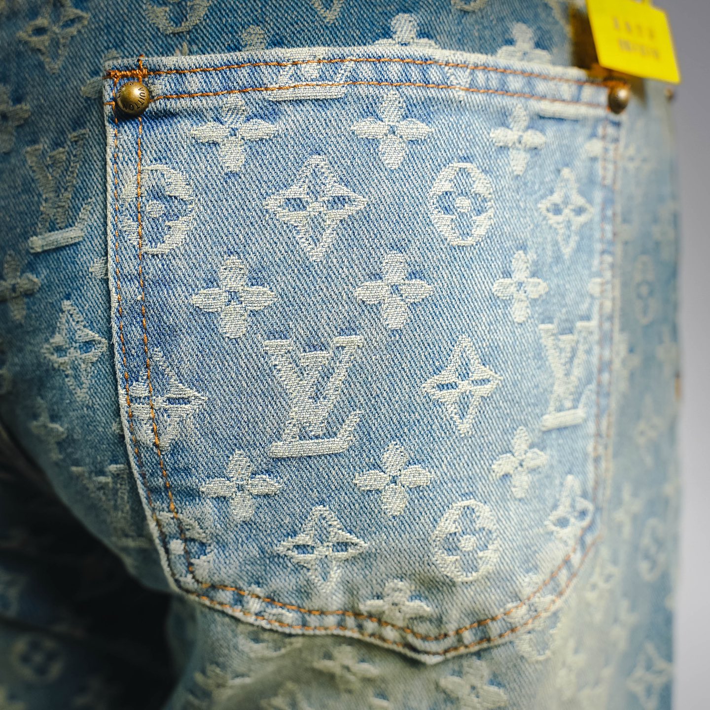 Louis jacquard washed jeans