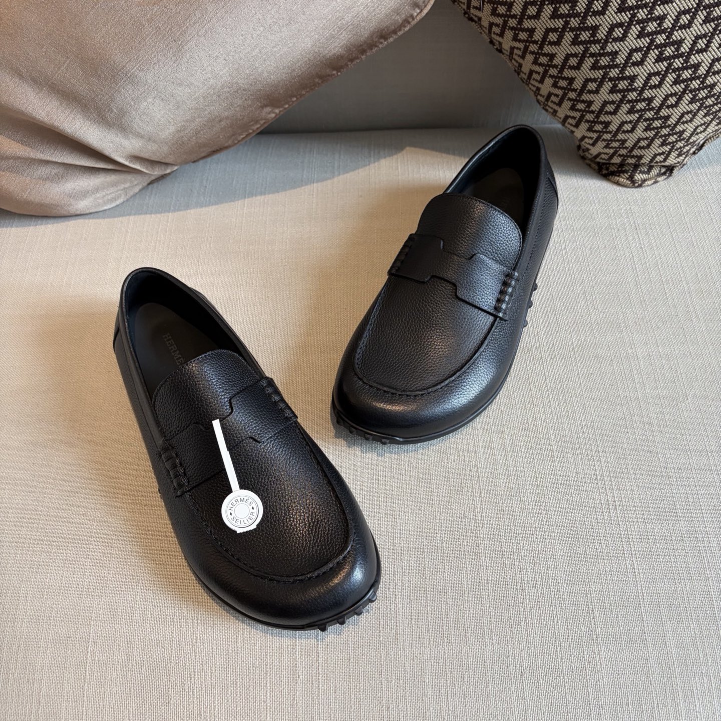 Herm leather loafers