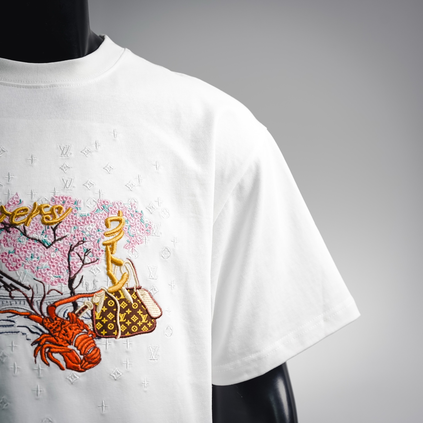 Louis graphic embroidered t-shirt