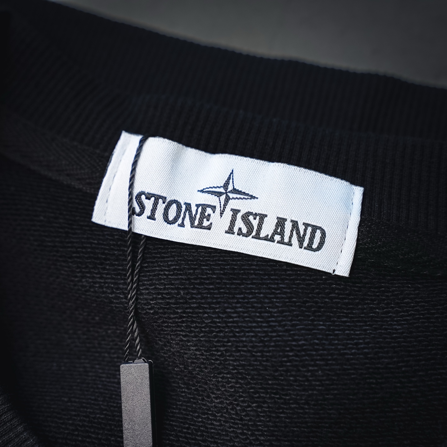 Stone logo badge sweatshirt