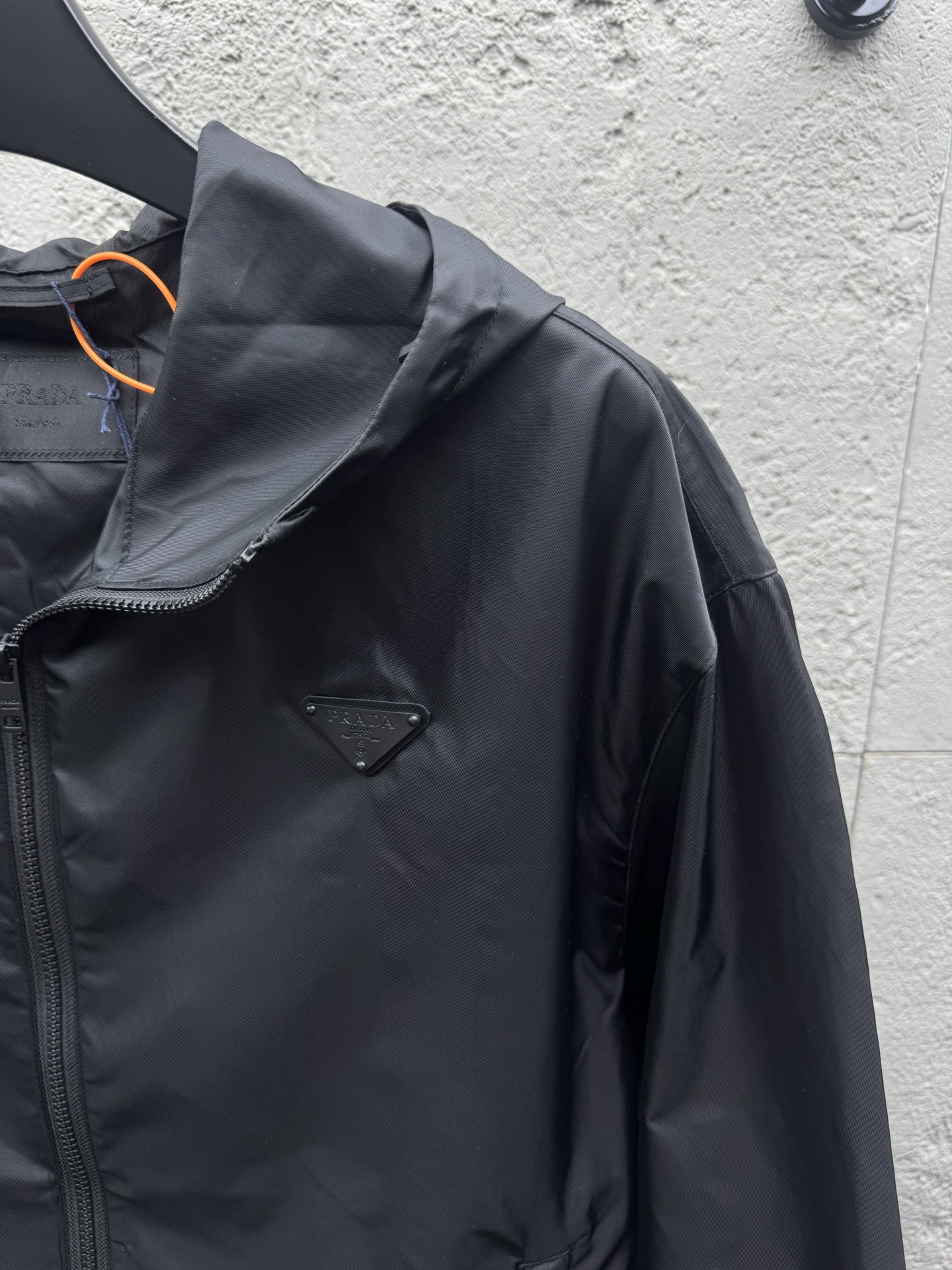 Pra logo badge hooded jacket