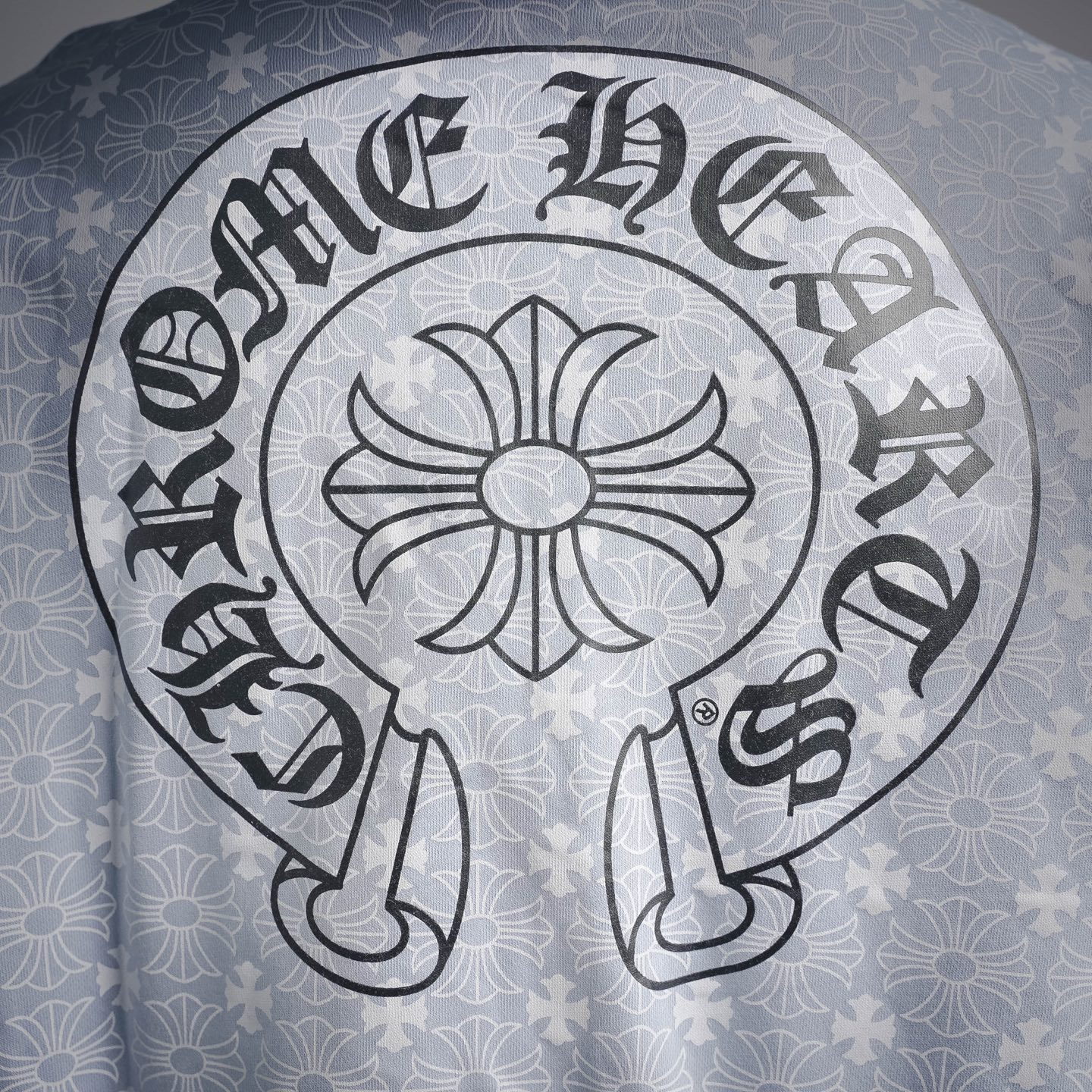 Chrome all-over zip-up jacket