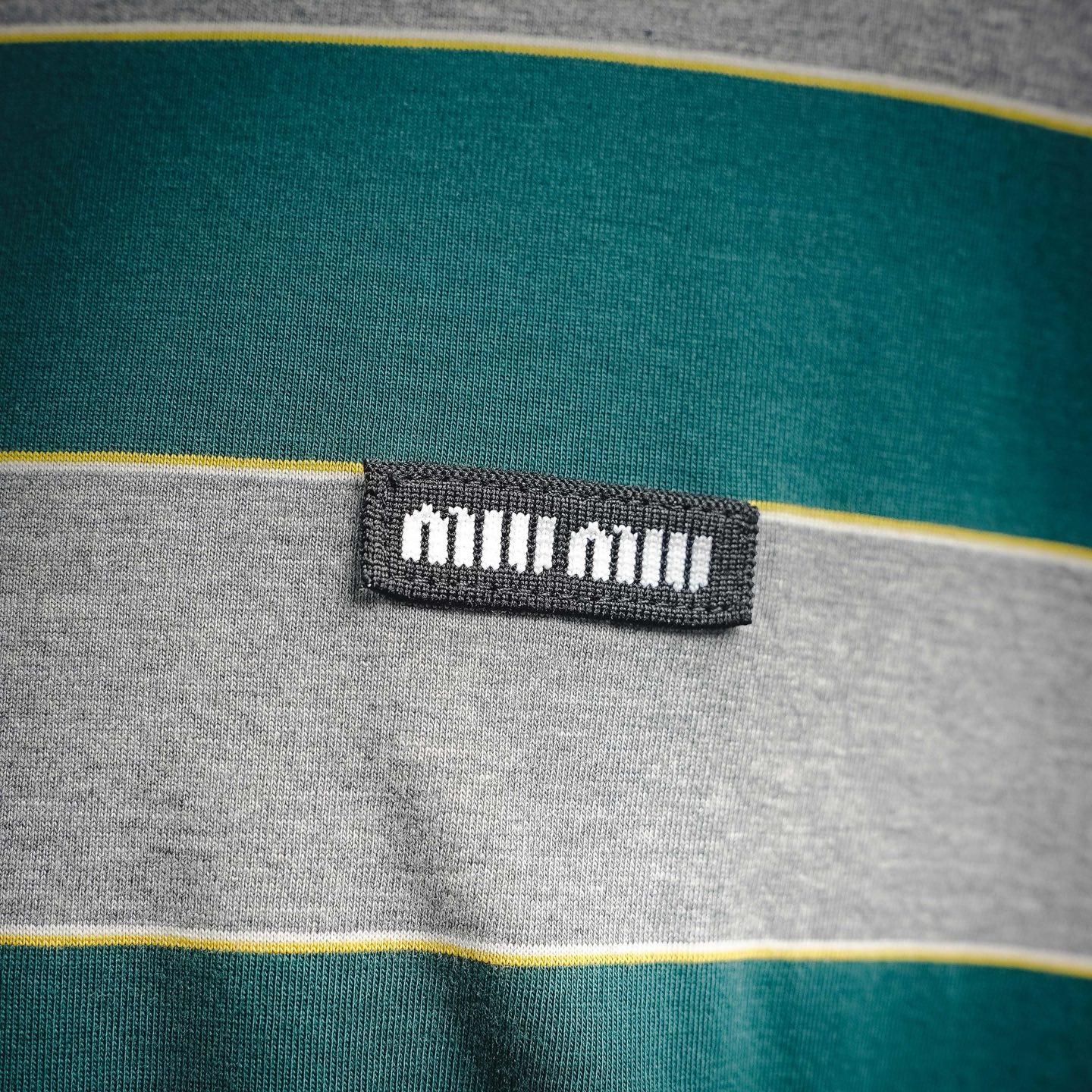 Miu striped sweatshirt