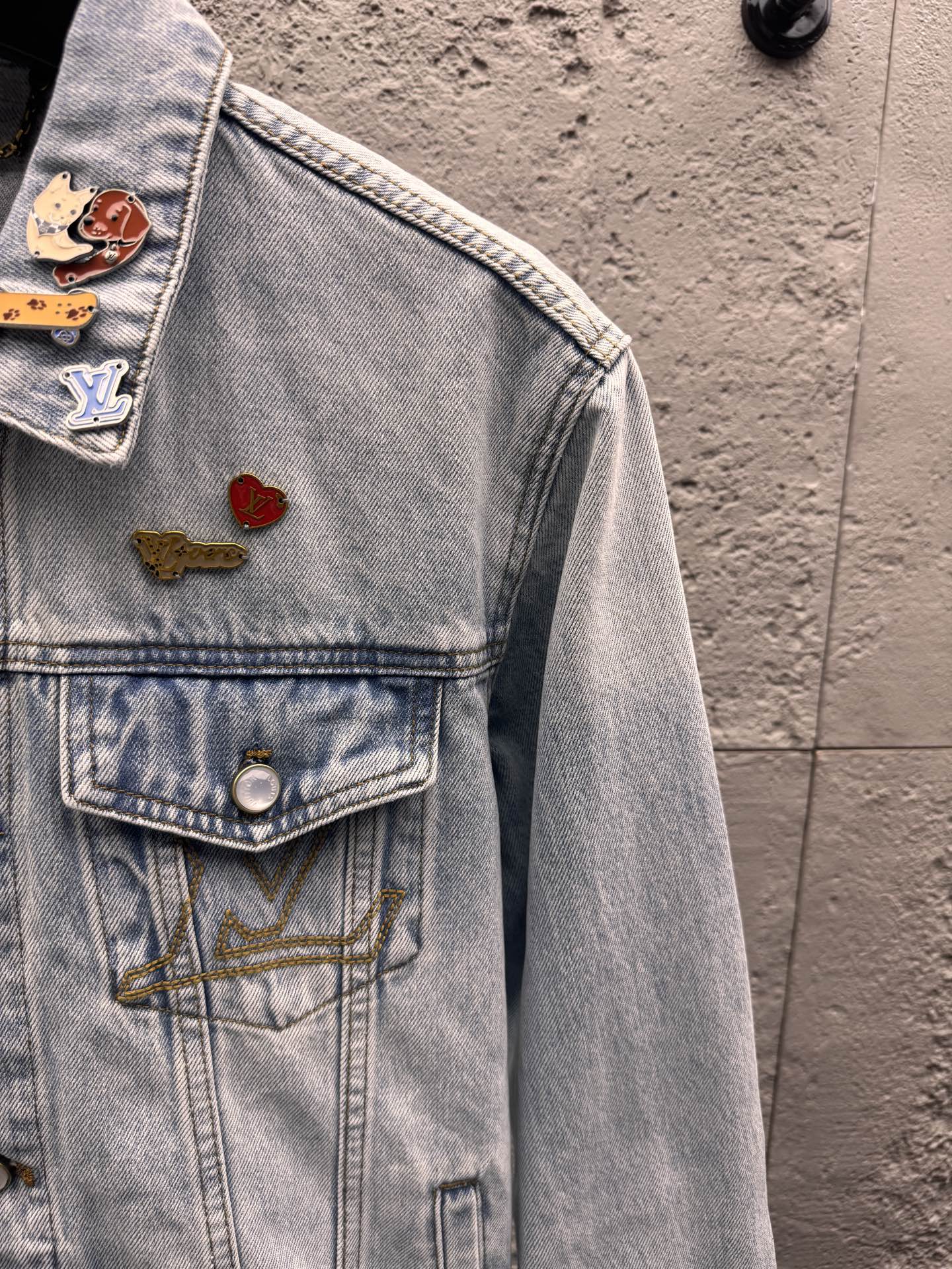 Louis distressed embroidered jacket