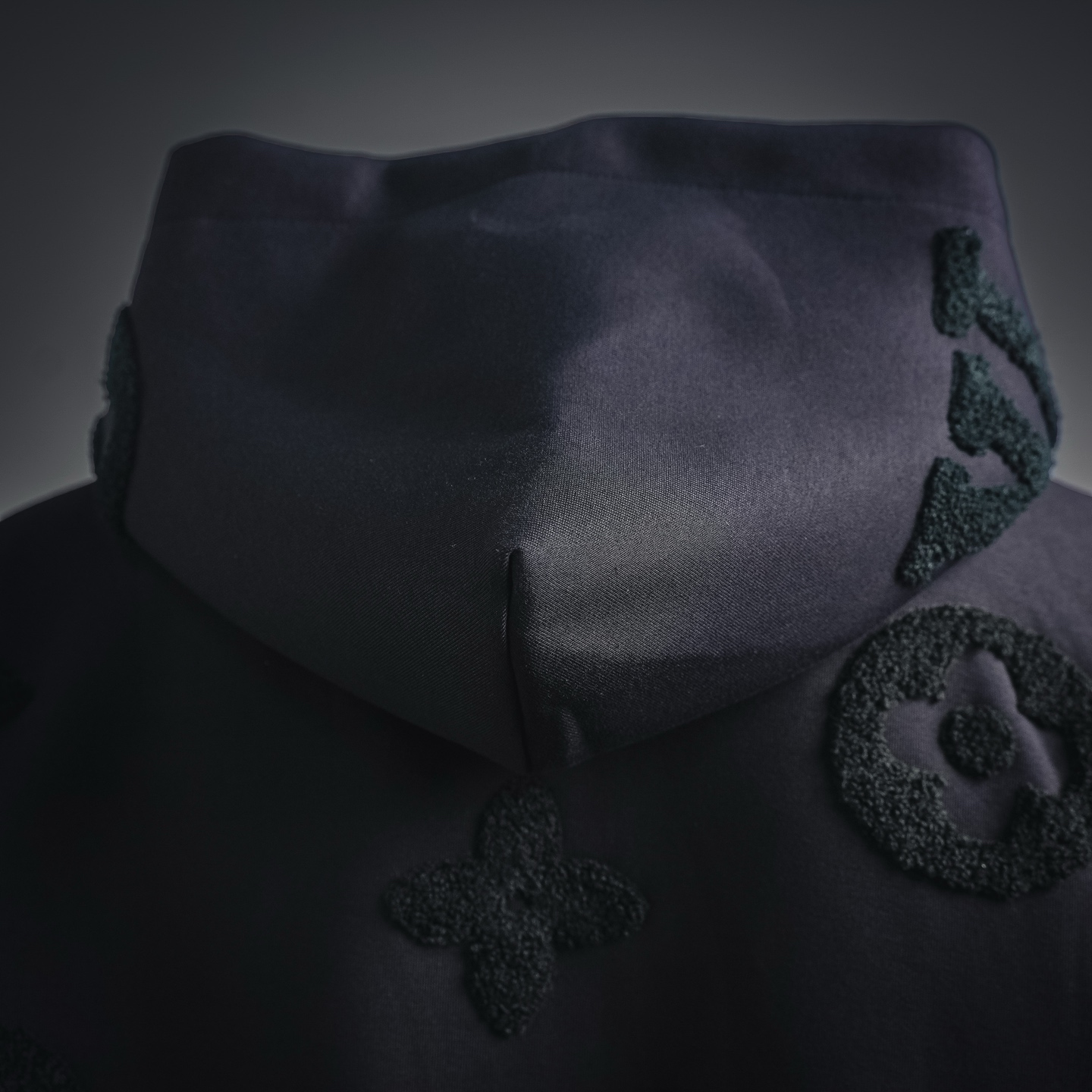 Louis chenille appliqué zip-up jacket
