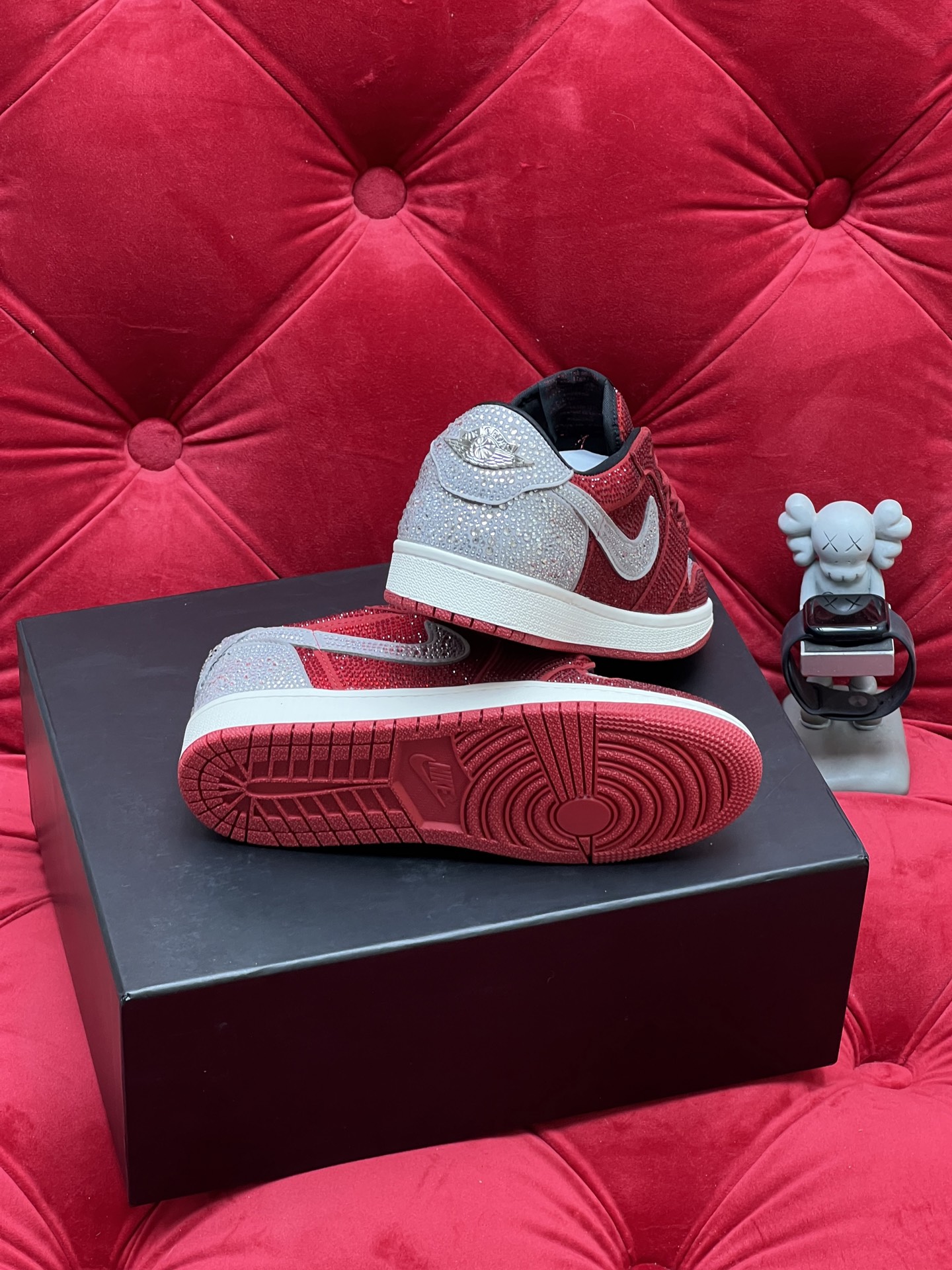 Air rhinestone sneakers