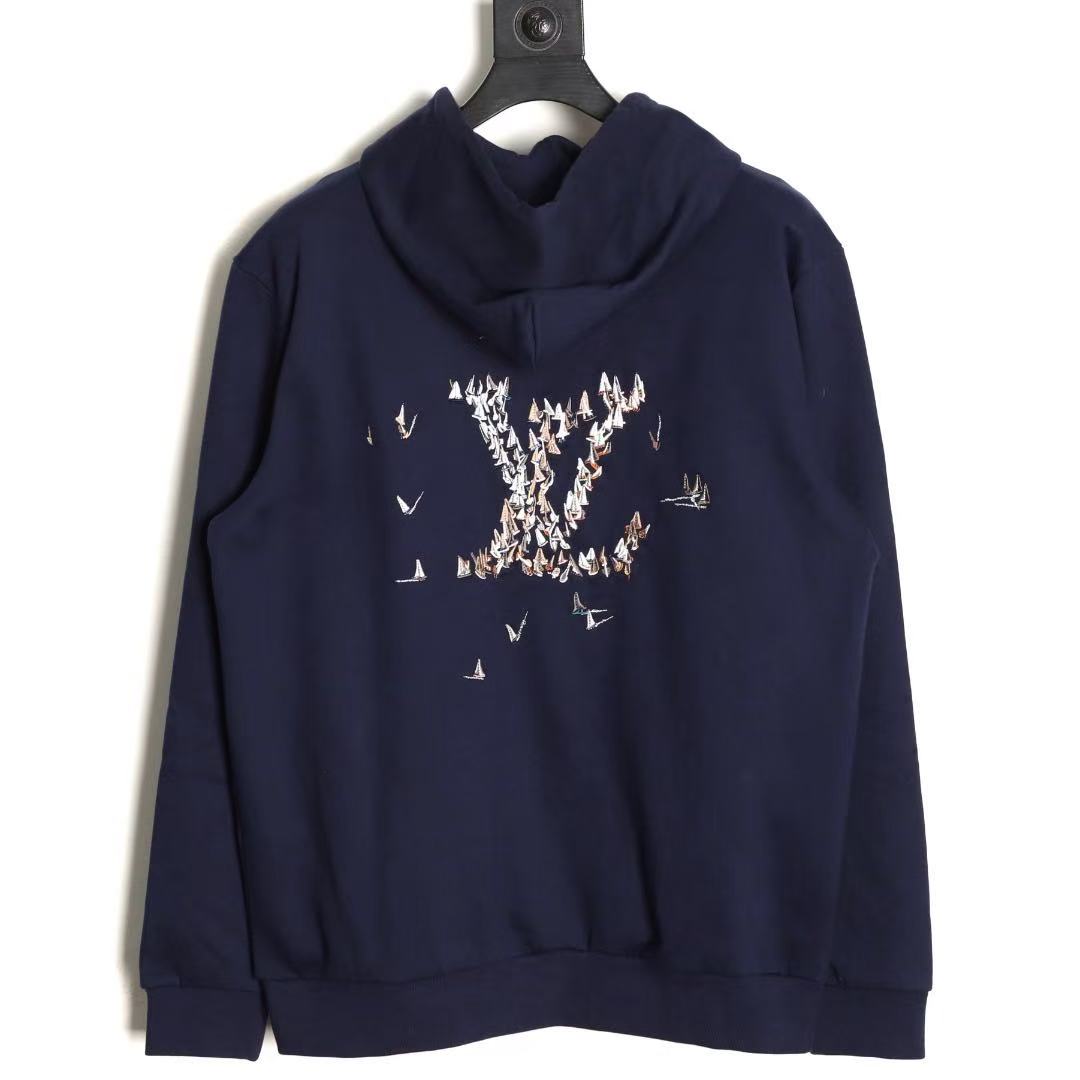 Loui 26ss embroidery hoodie