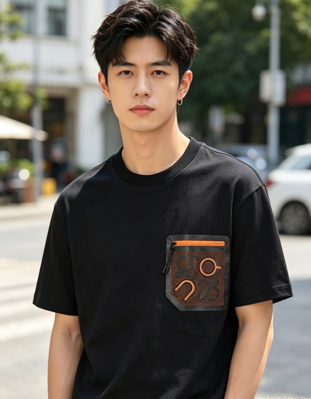 Loe zip pocket t-shirt