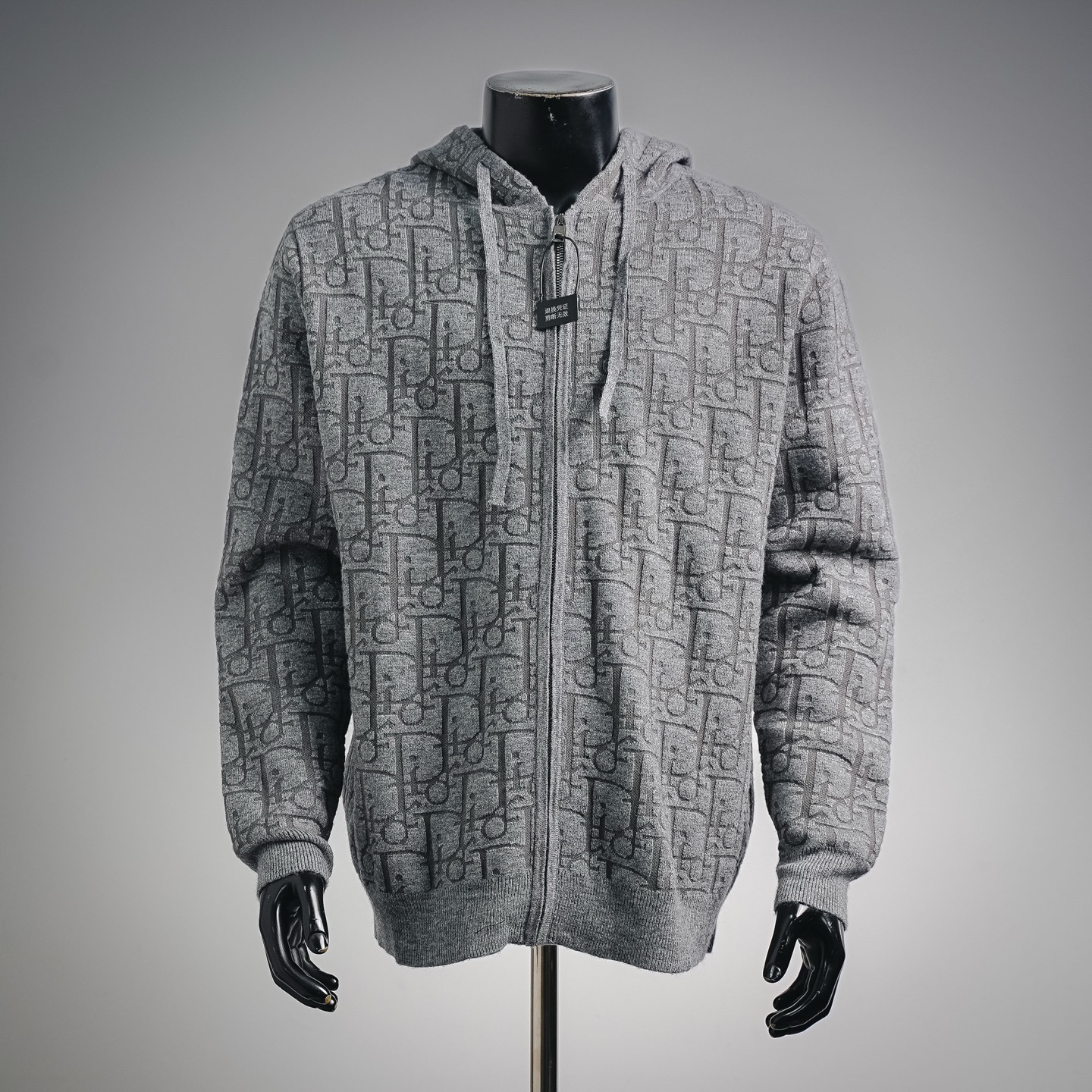 CD all-over jacquard coat