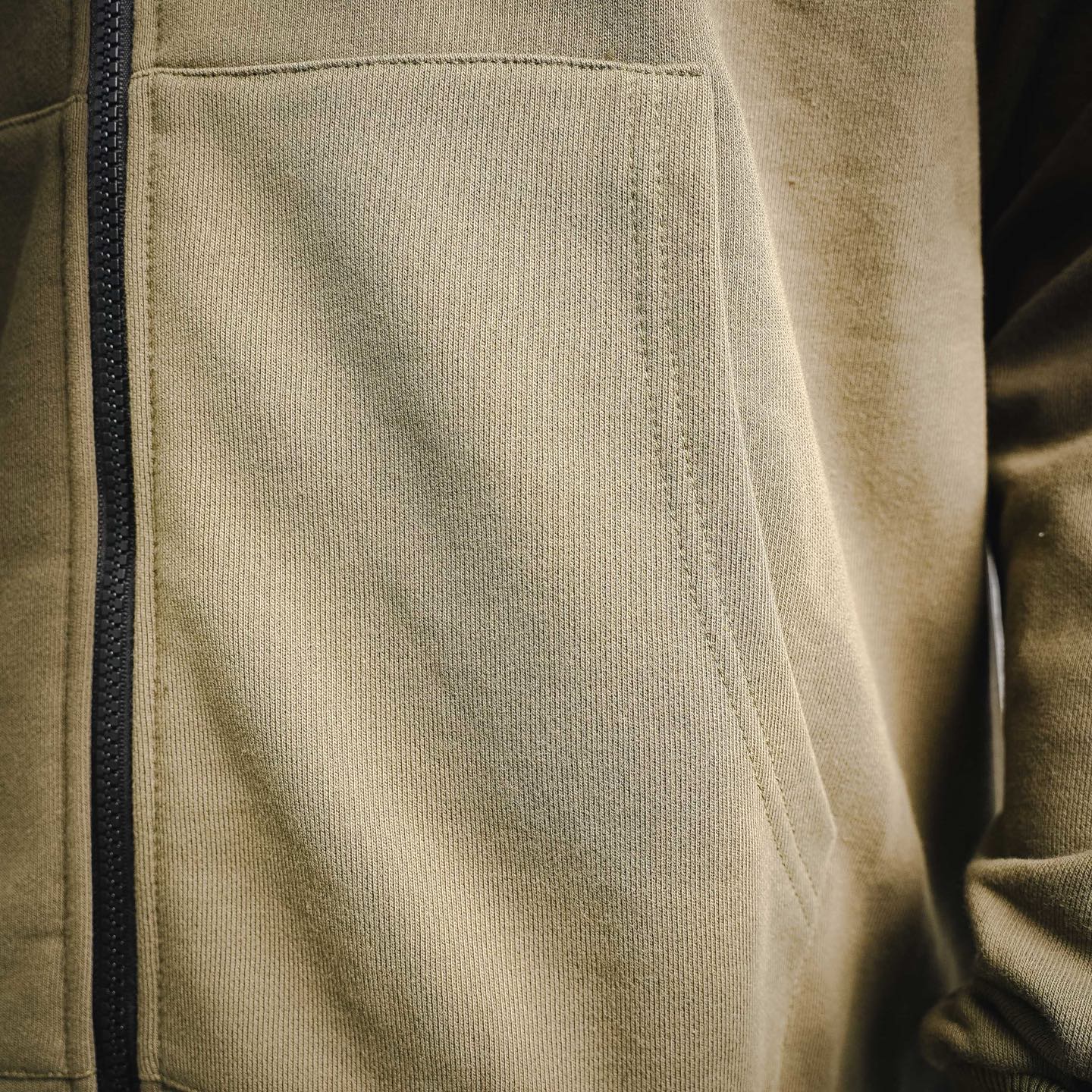 Stone zip-up cardigan hoodie