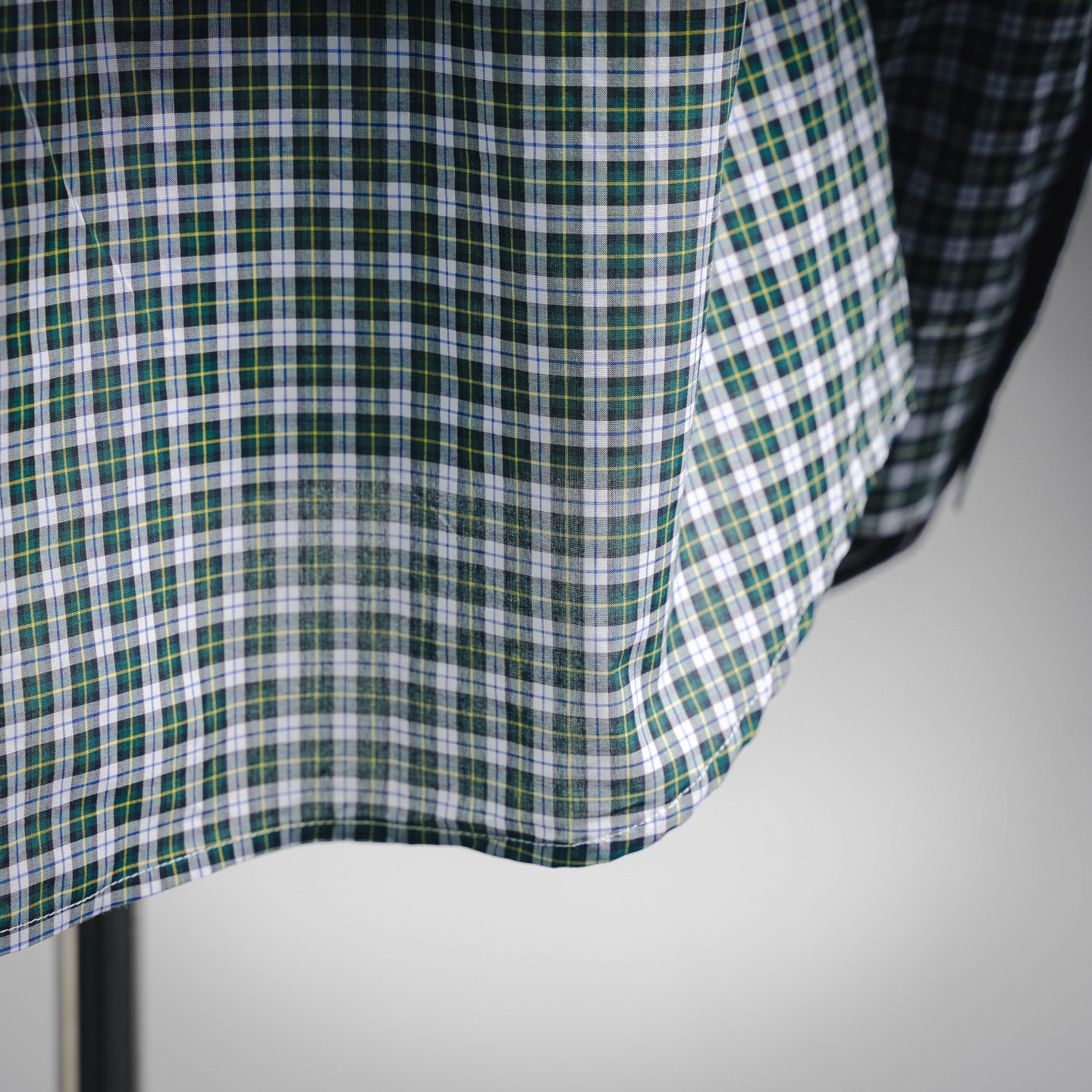 Cel plaid embroidered shirt
