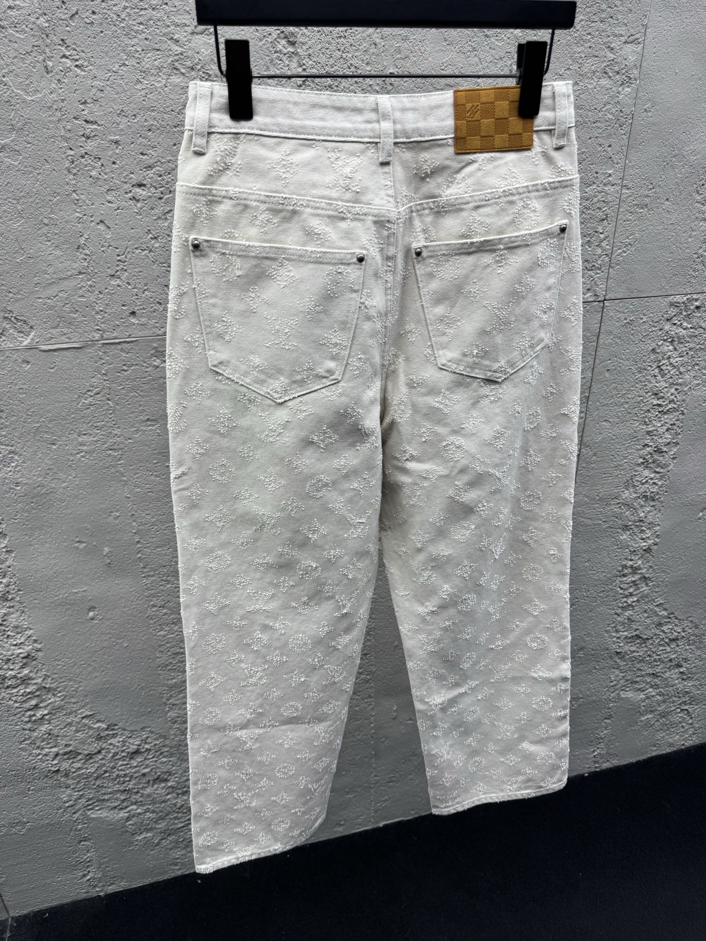 Louis embroidered jacquard jeans