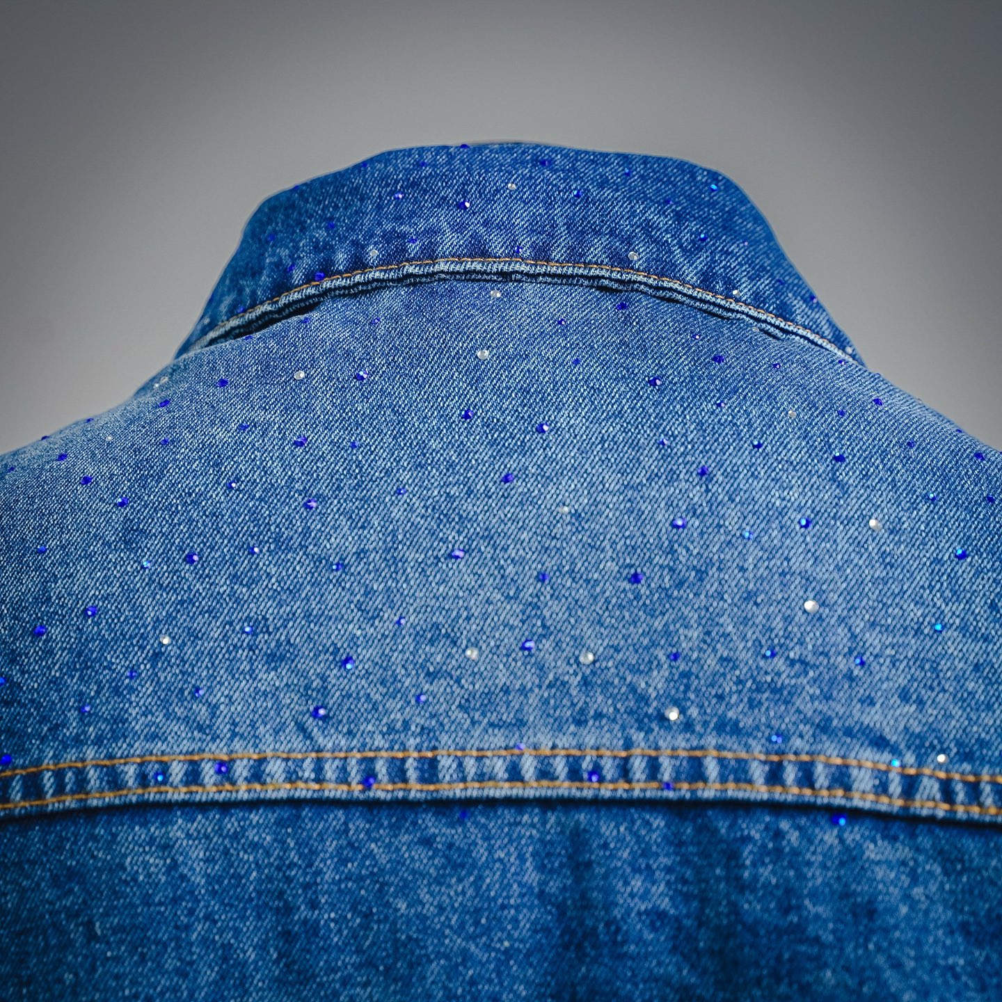 Louis rhinestone denim jacket
